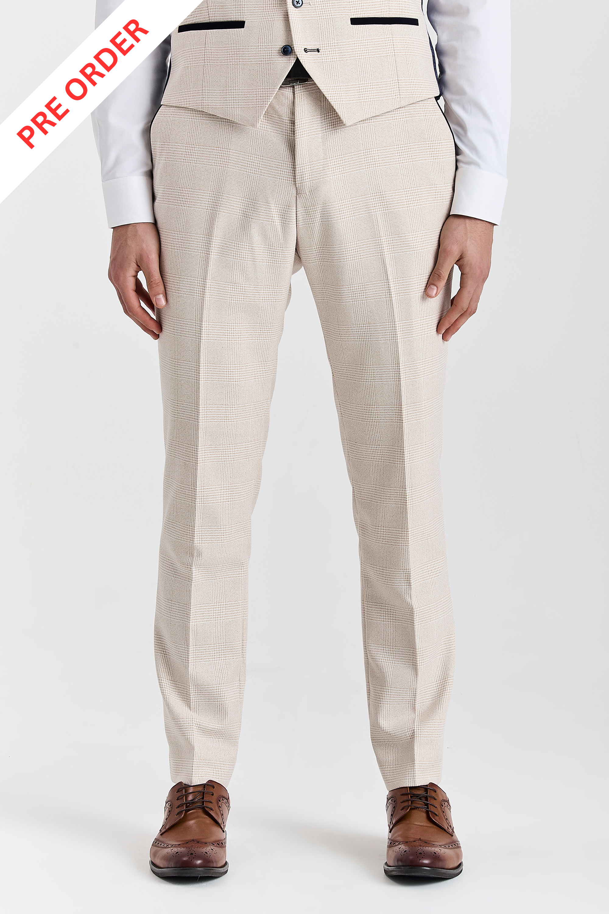 Regent - Men's Cream Trousers