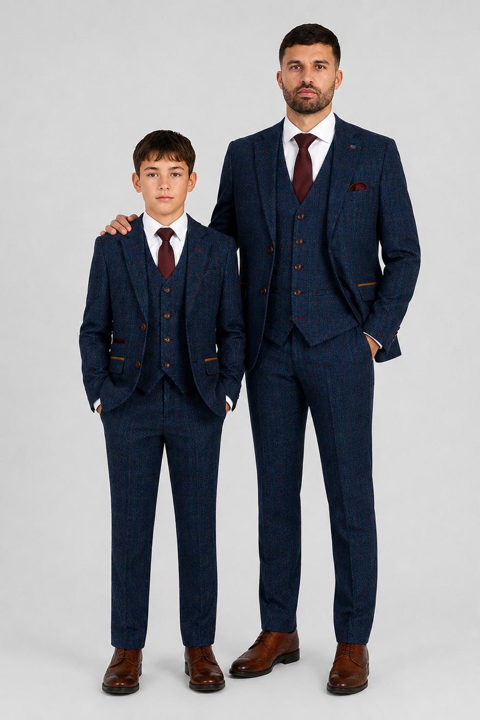 Scott Navy Father & Son Suit