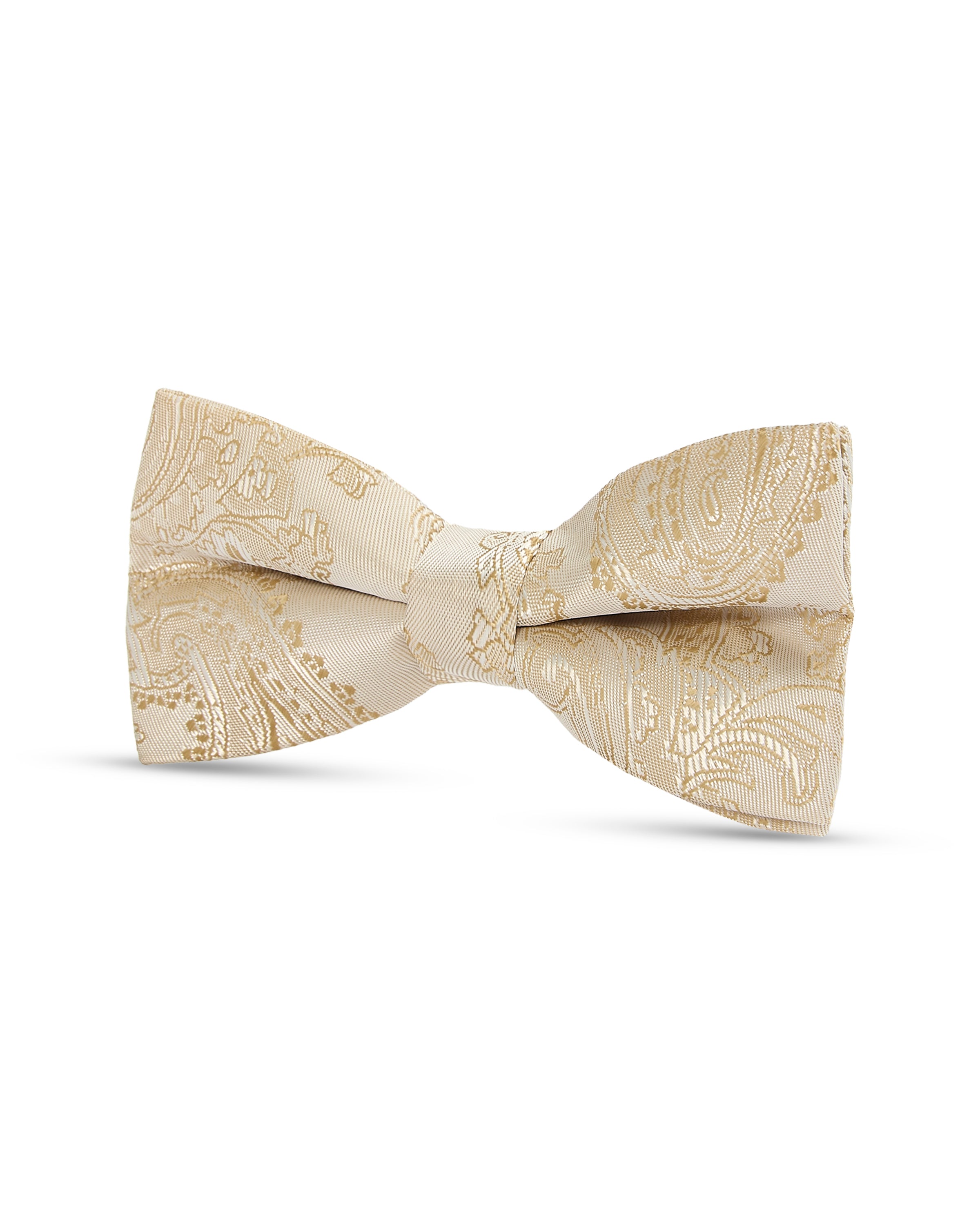 Boy's Cream Paisley Bow Tie