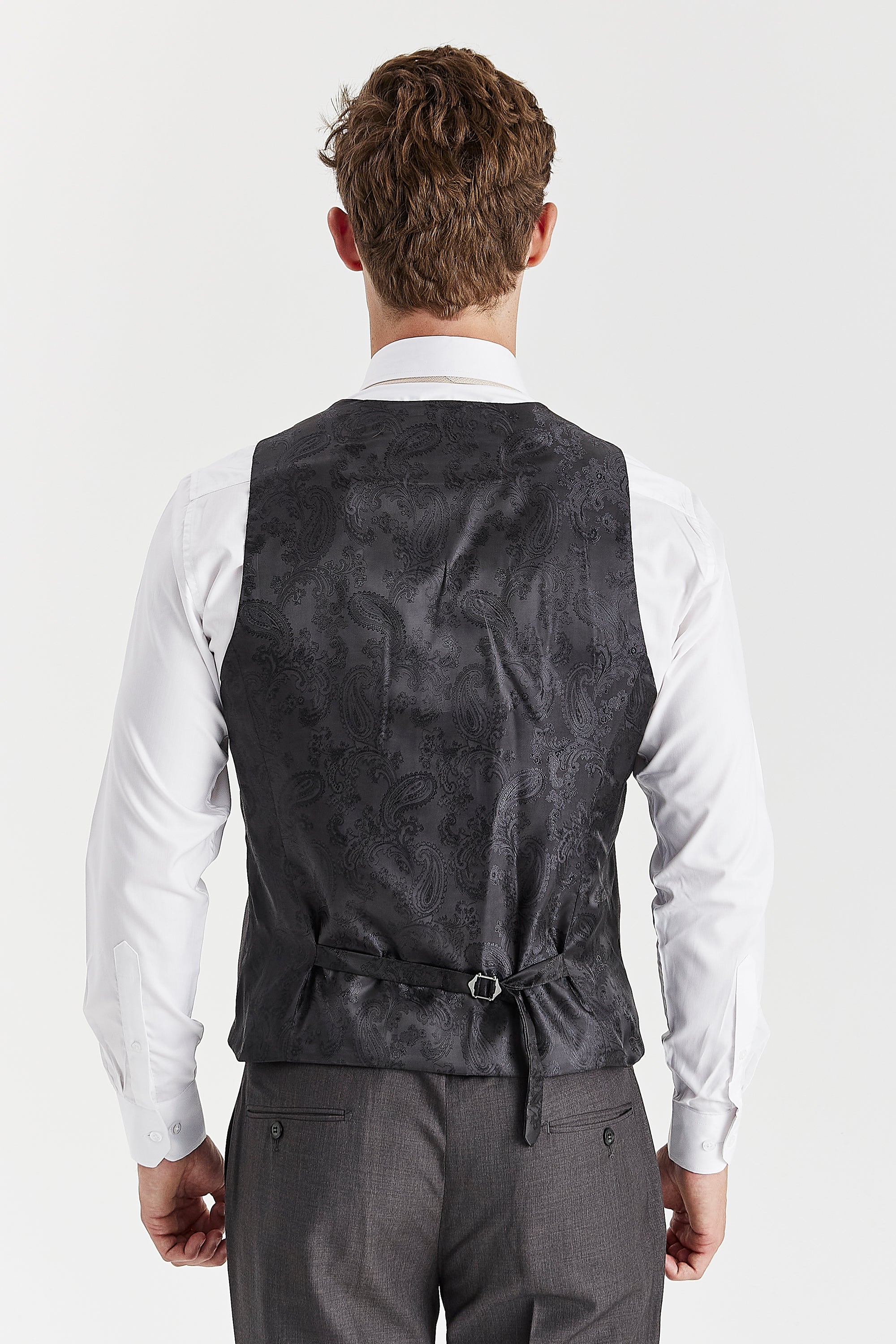 Charles - Men's Charles Charcoal Waistcoat