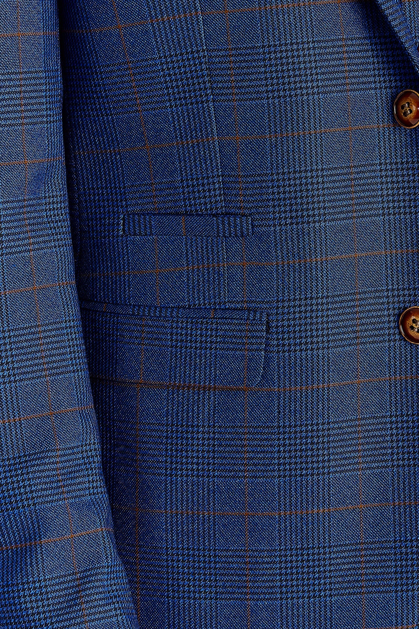 Alex - Navy Burgundy Check Blazer