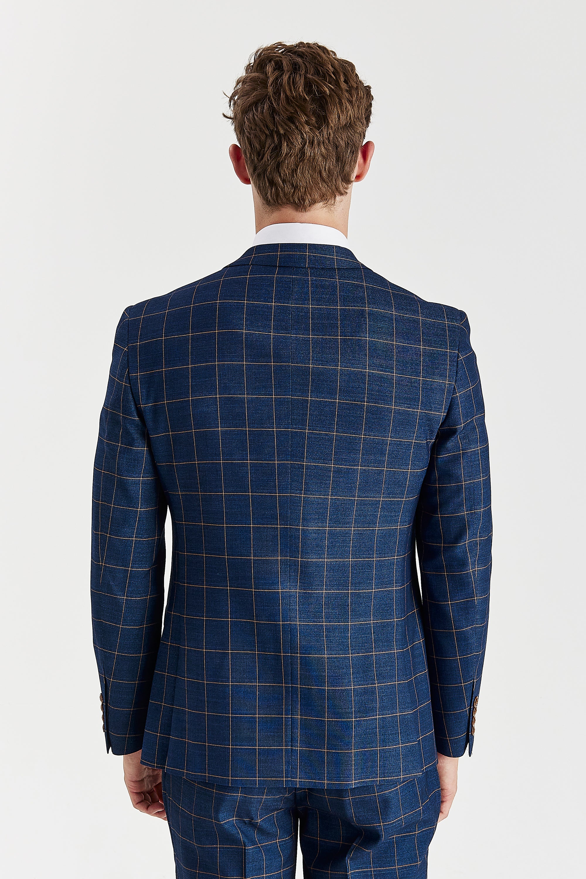 Hamleys Men's Navy Check Two Piece Suit