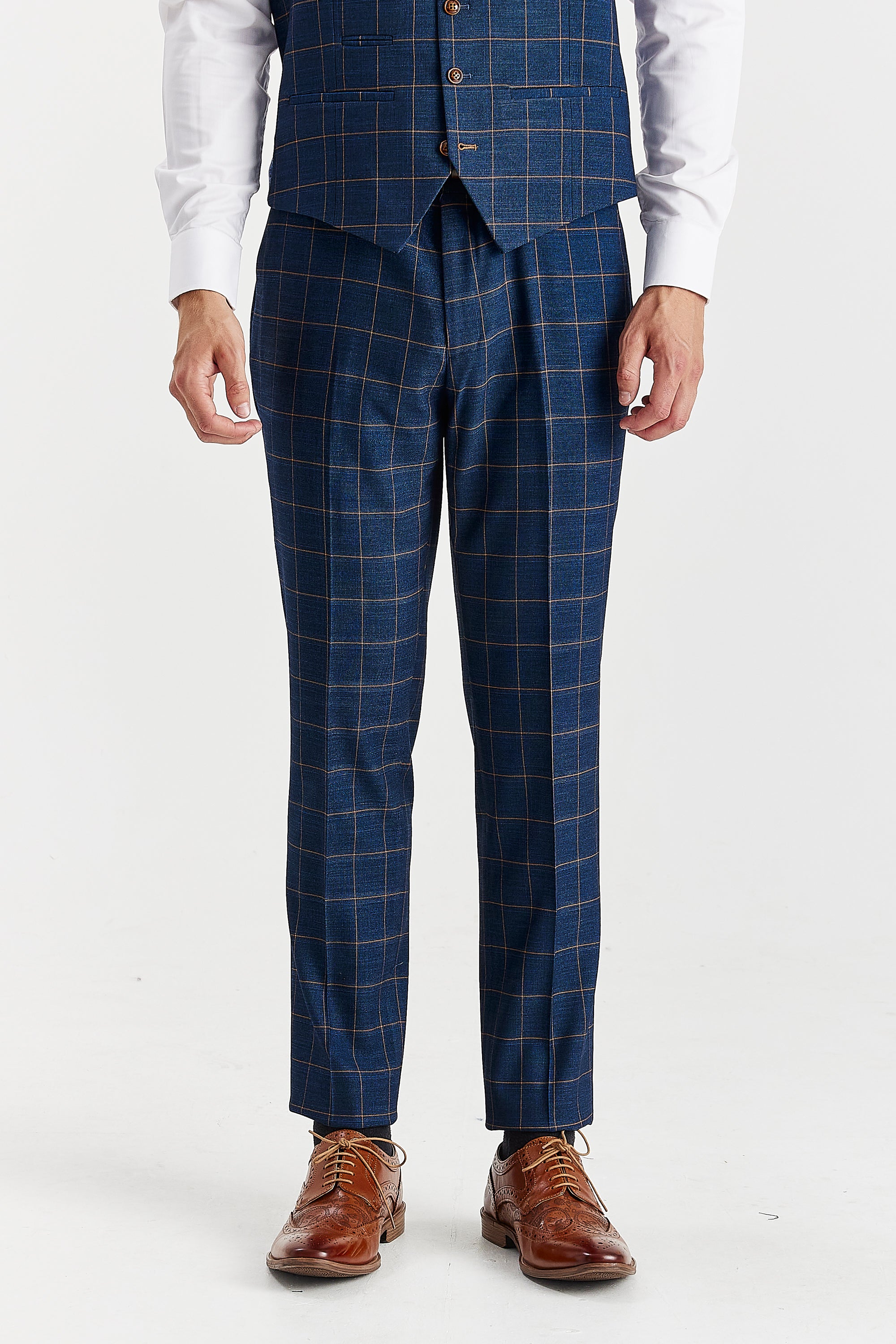 Hamleys Men's Navy Check Two Piece Suit