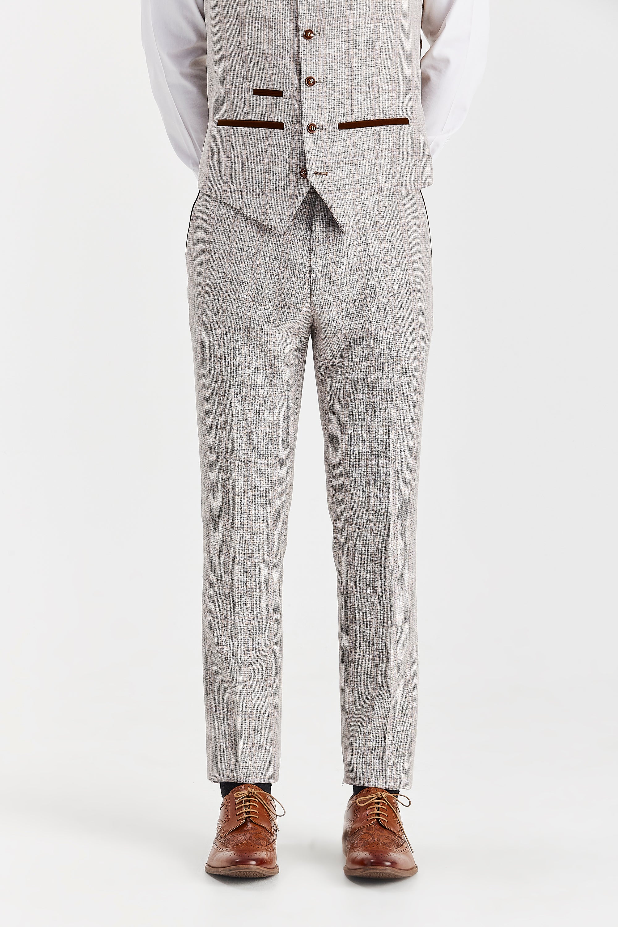 Men's Leo Beige Trousers