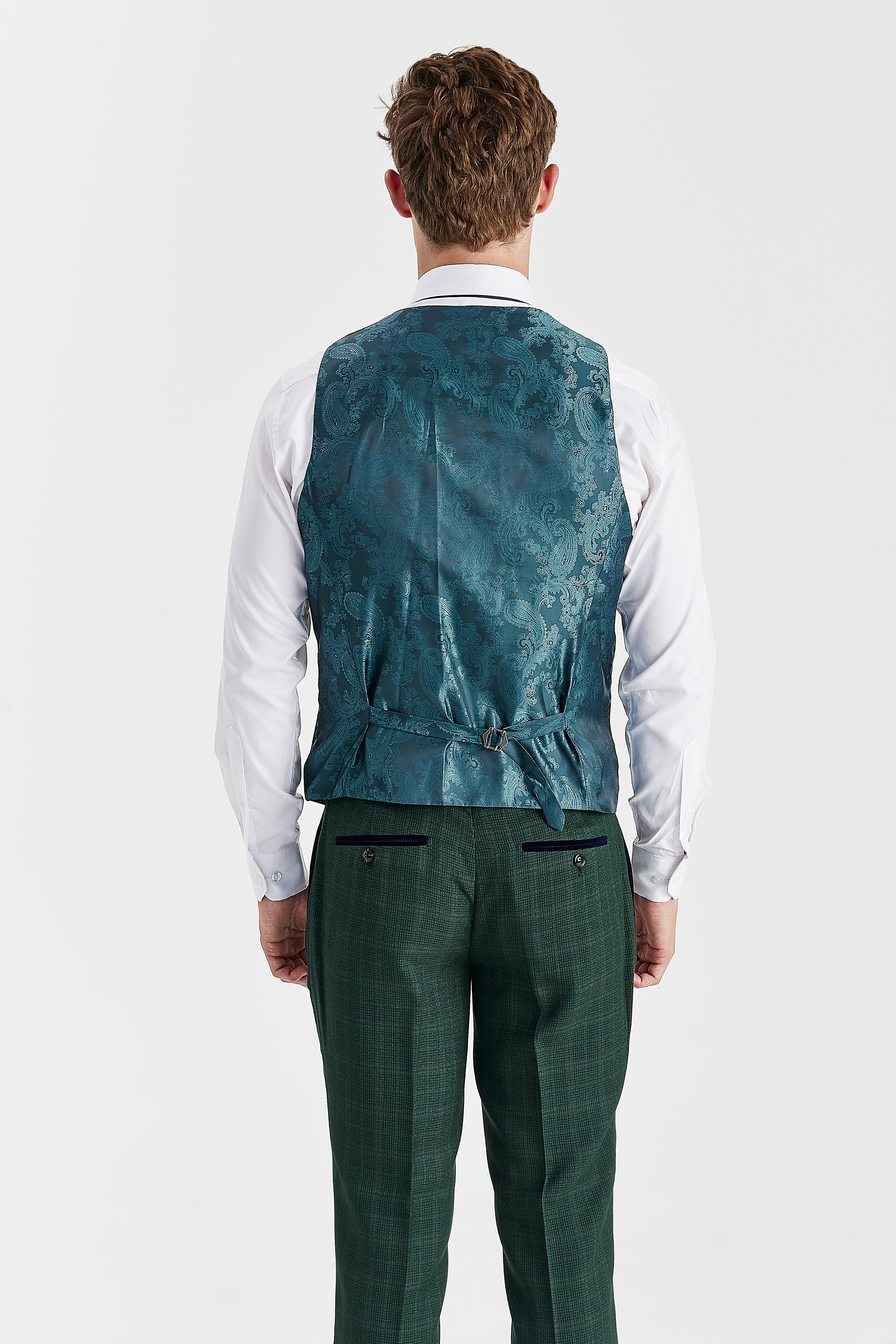 Men's Leo Green Waistcoat