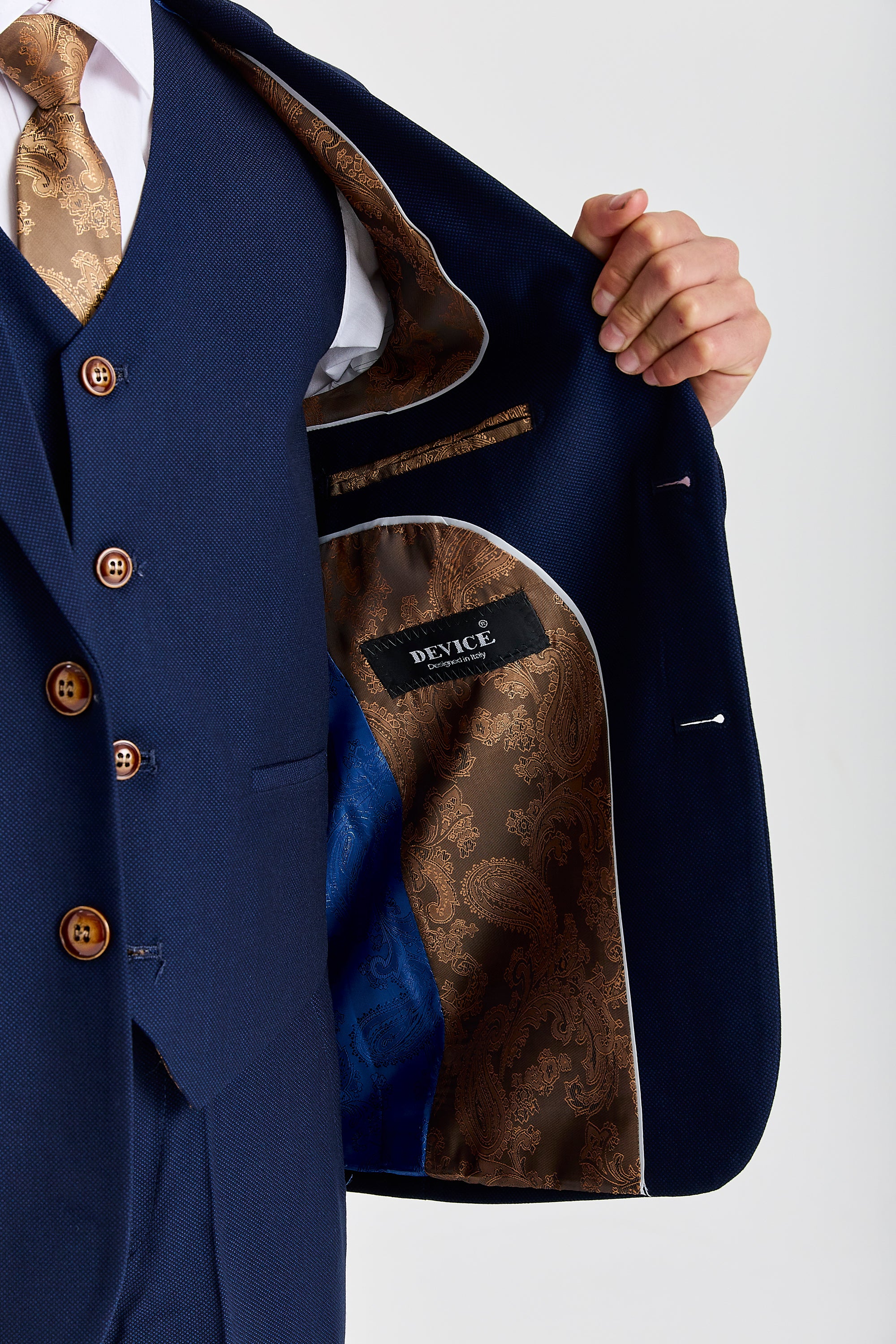 Device - Boy's Mayfair Navy Three Piece Suit