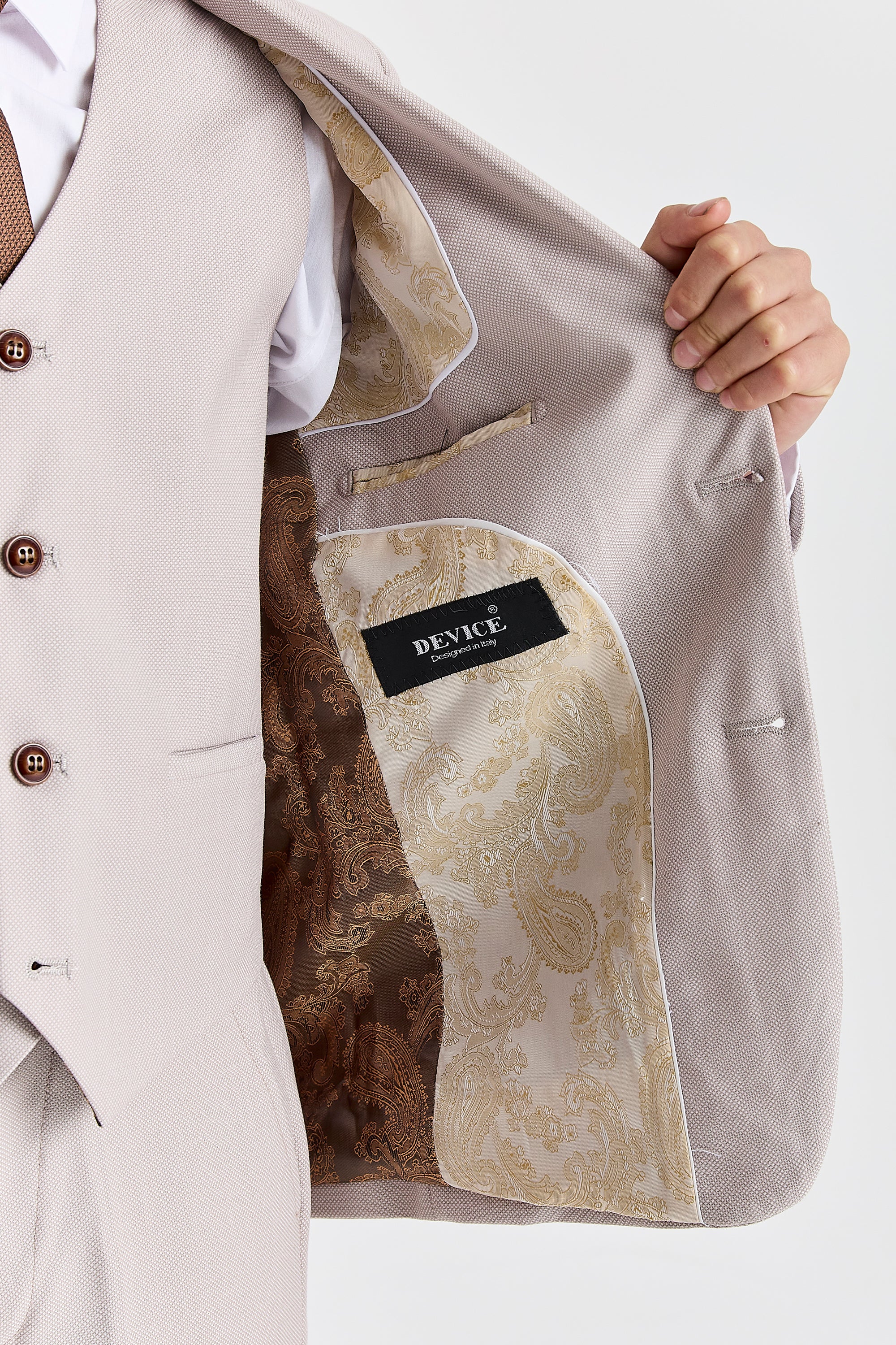 Device - Boy's Mayfair Stone Three Piece Suit