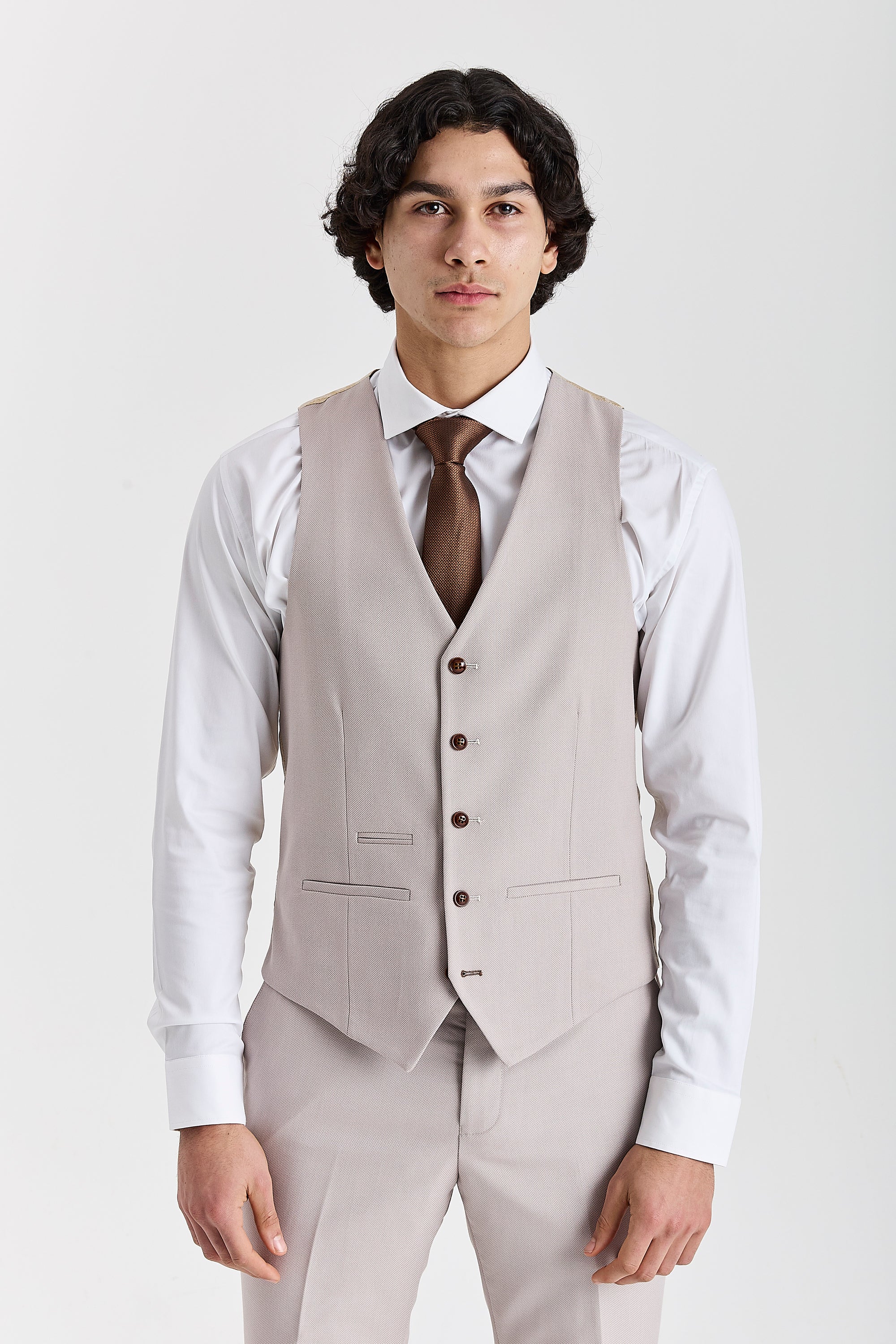 Mayfair - Men's Stone Textured Waistcoat