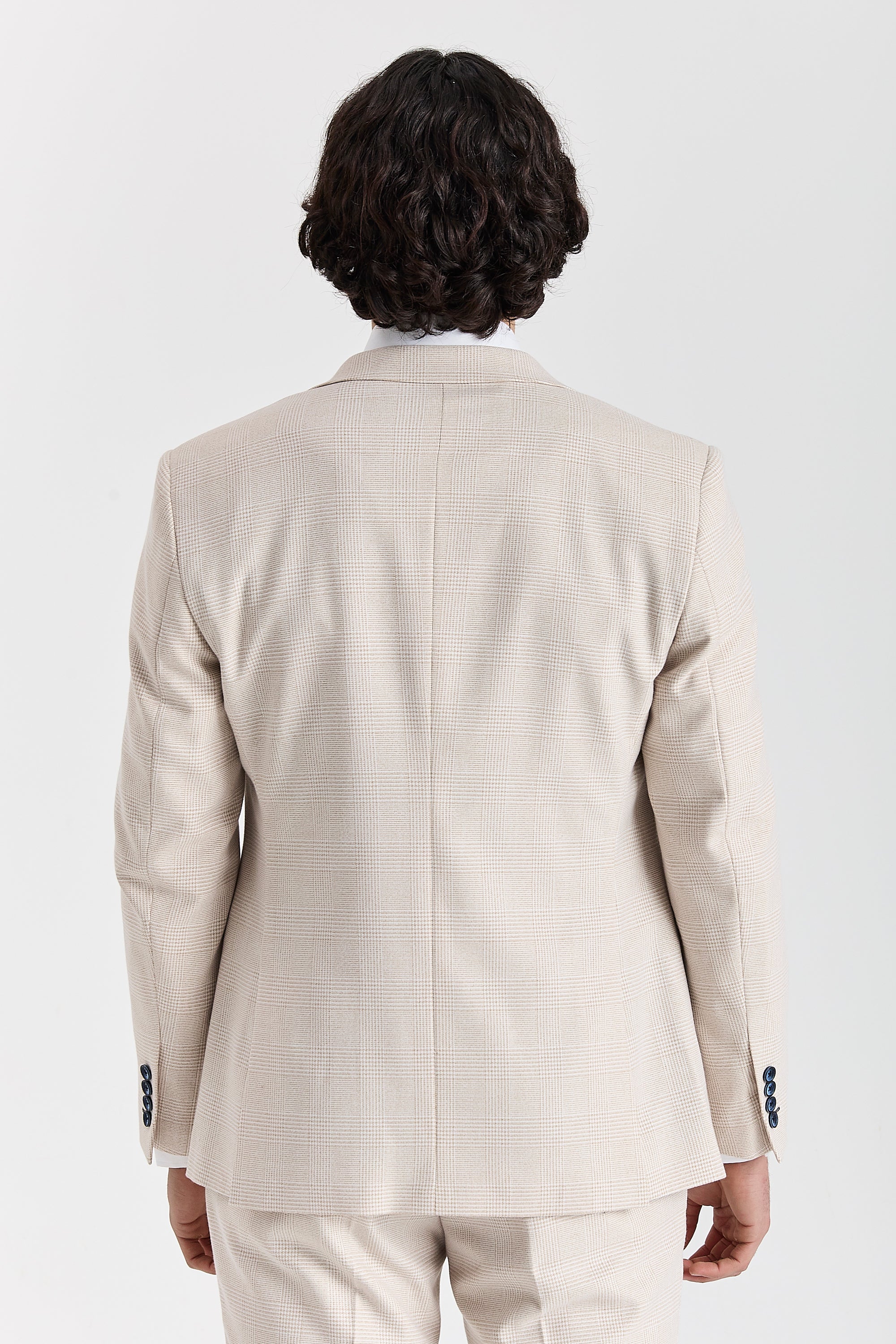 Regent - Men's Cream Check Blazer