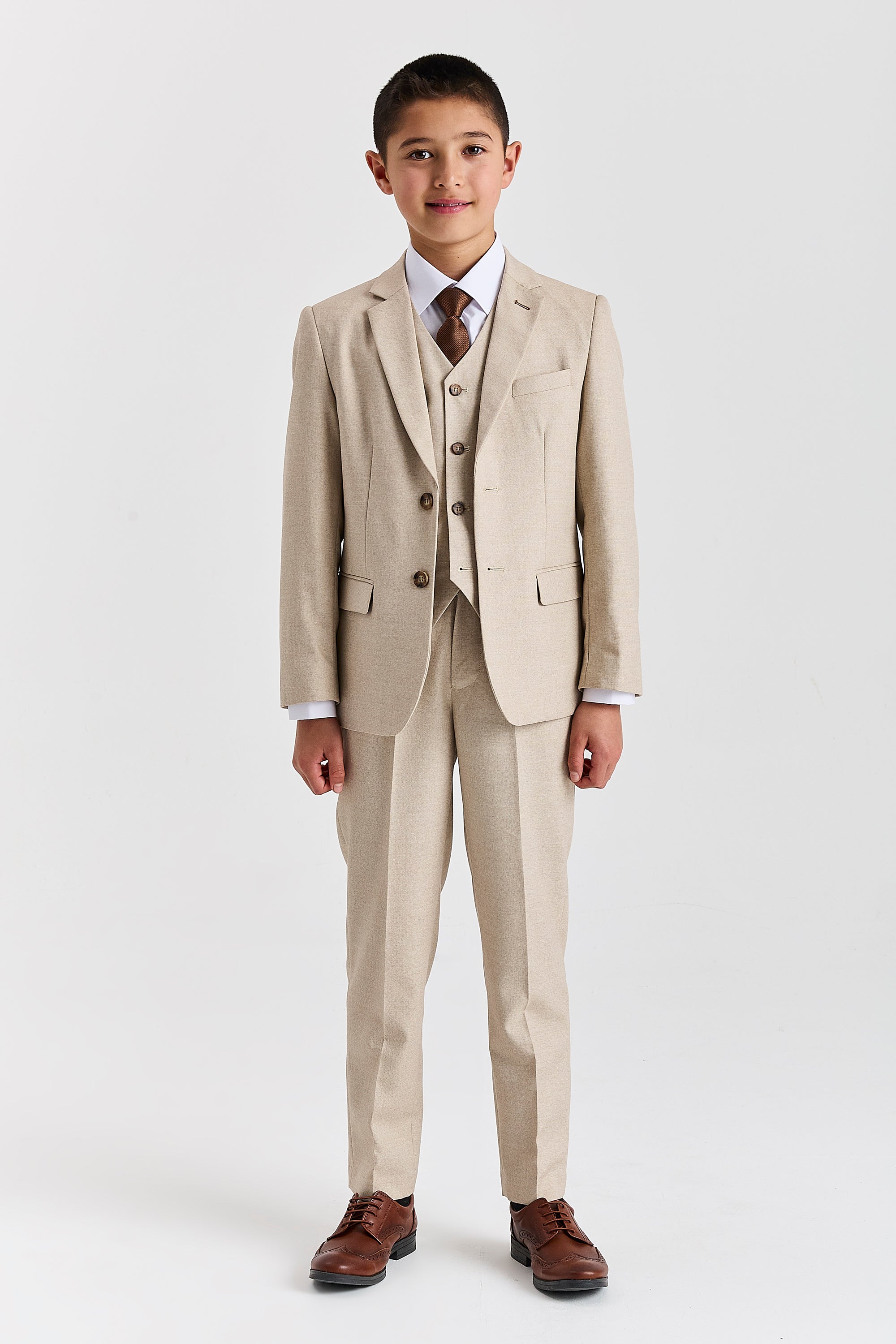 Belmont Beige Father & Son Suit