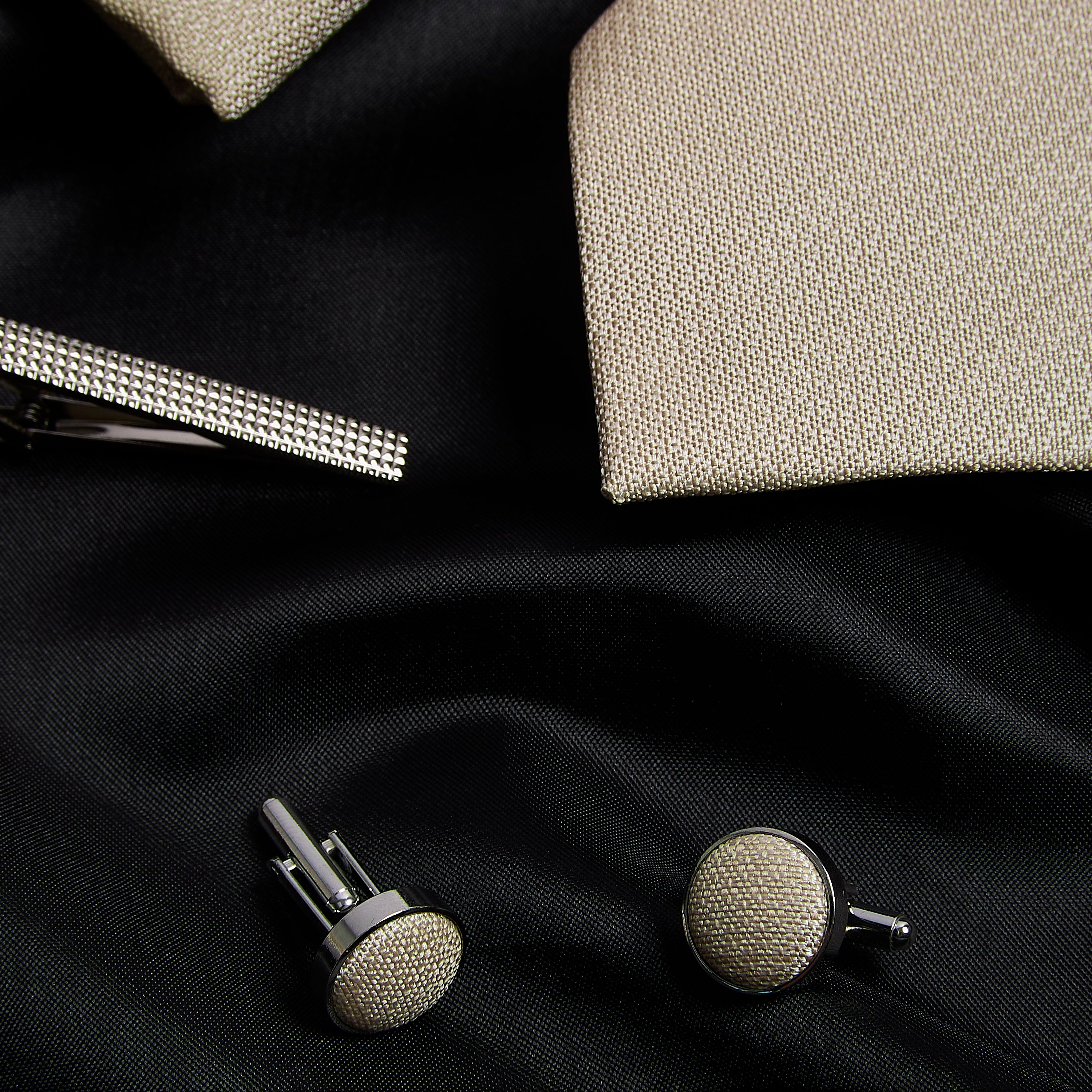Paul Andrew - Champagne Textured Tie Set