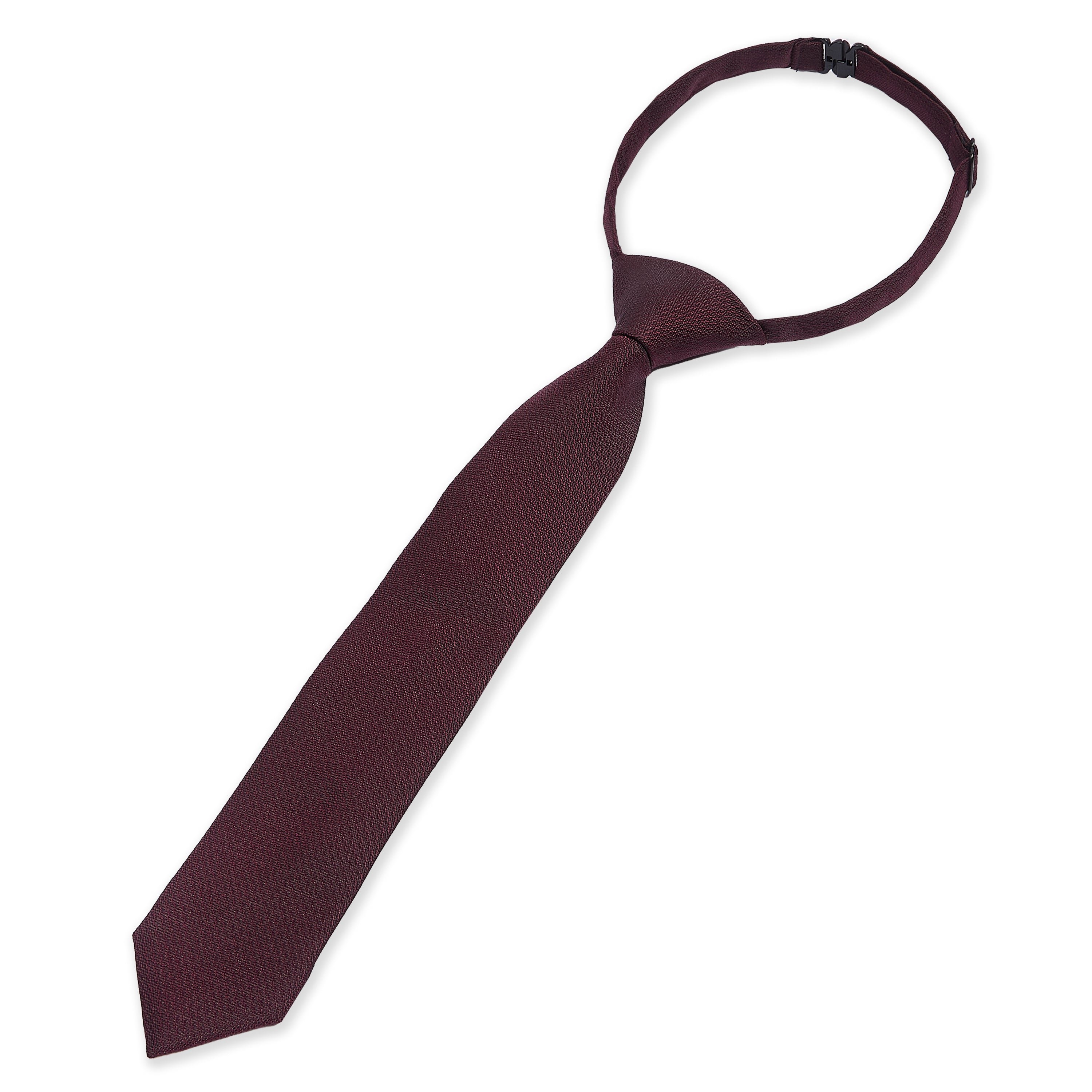 Boy's Burgundy Textured Tie