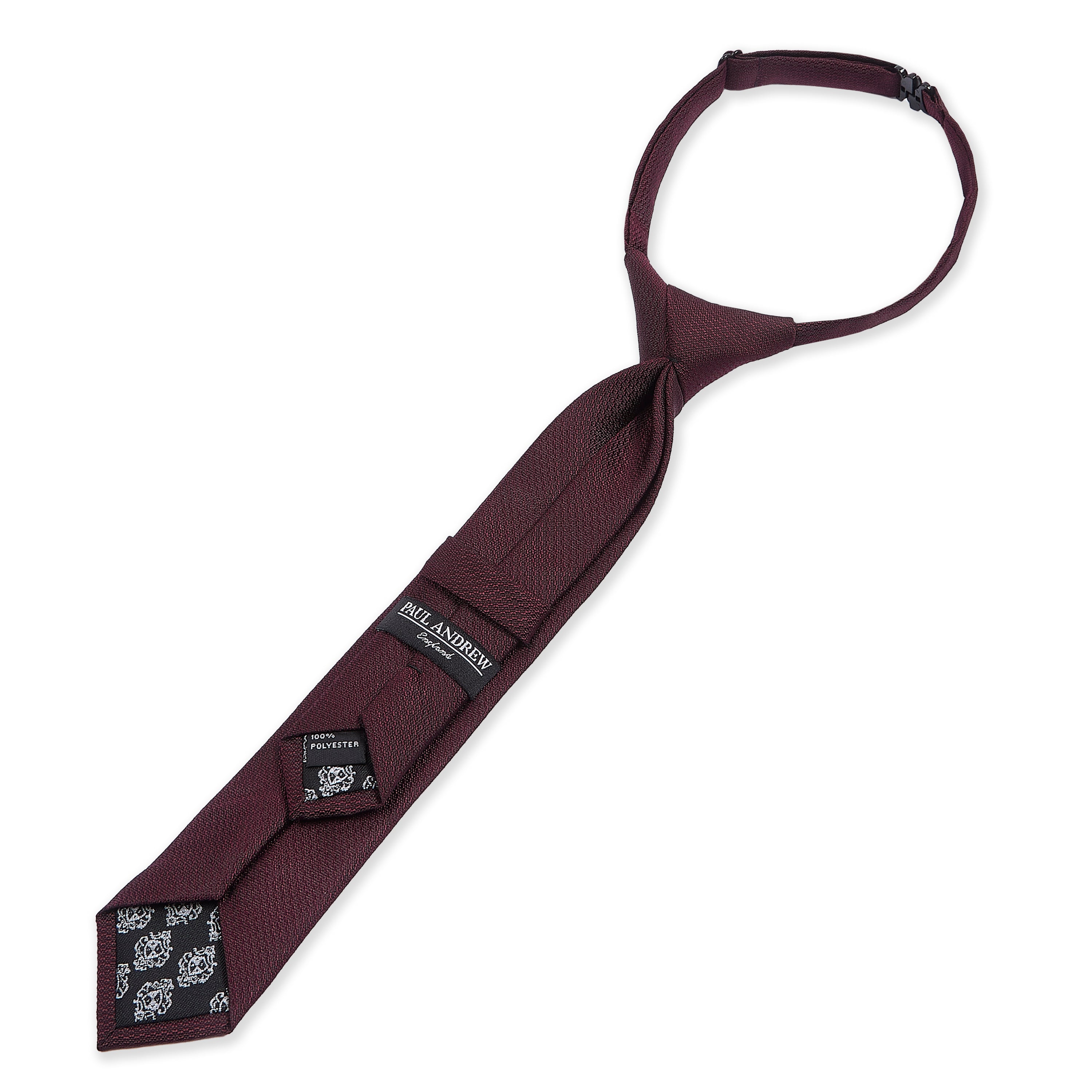 Boy's Burgundy Textured Tie