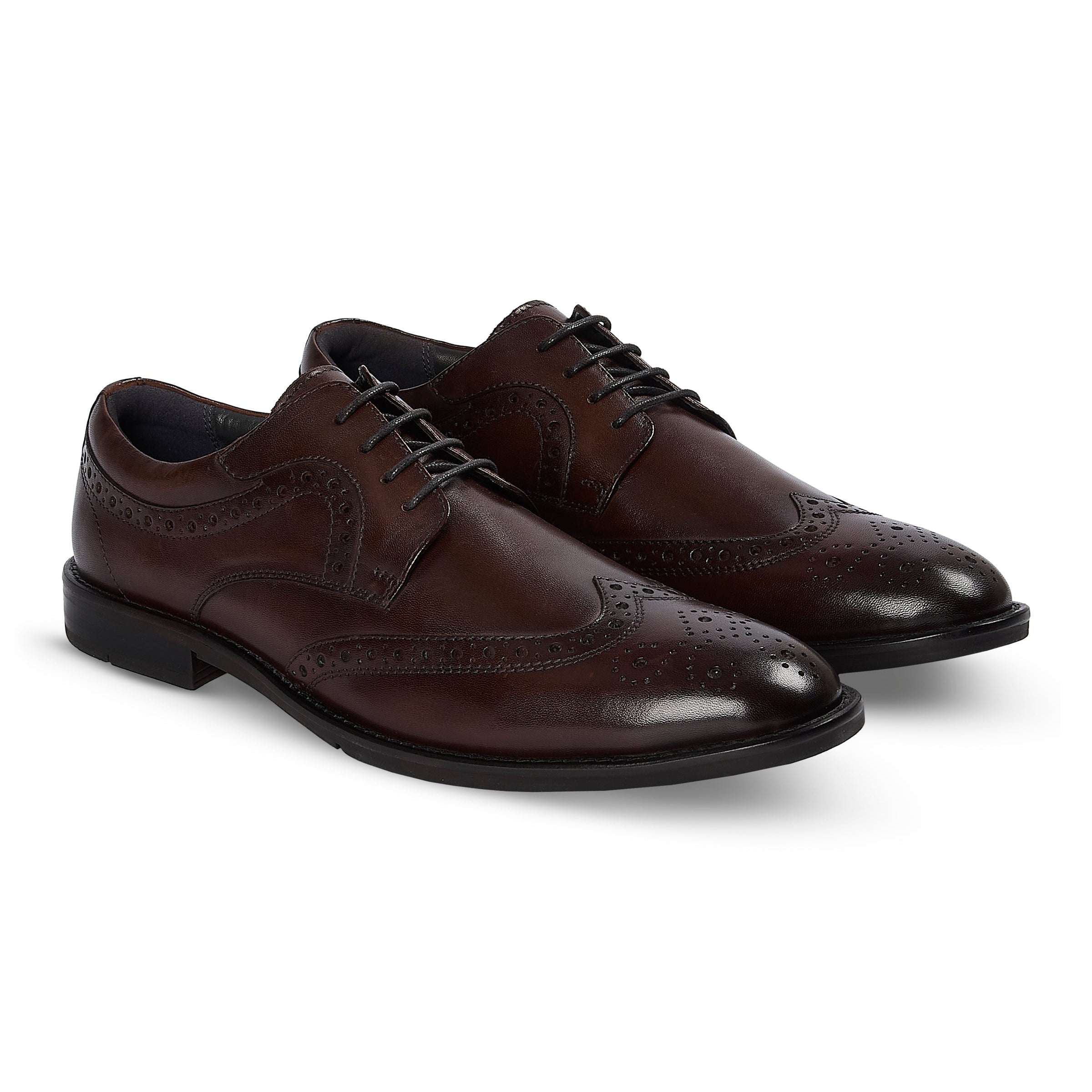 Cambridge - Brown Leather Brogue Shoe