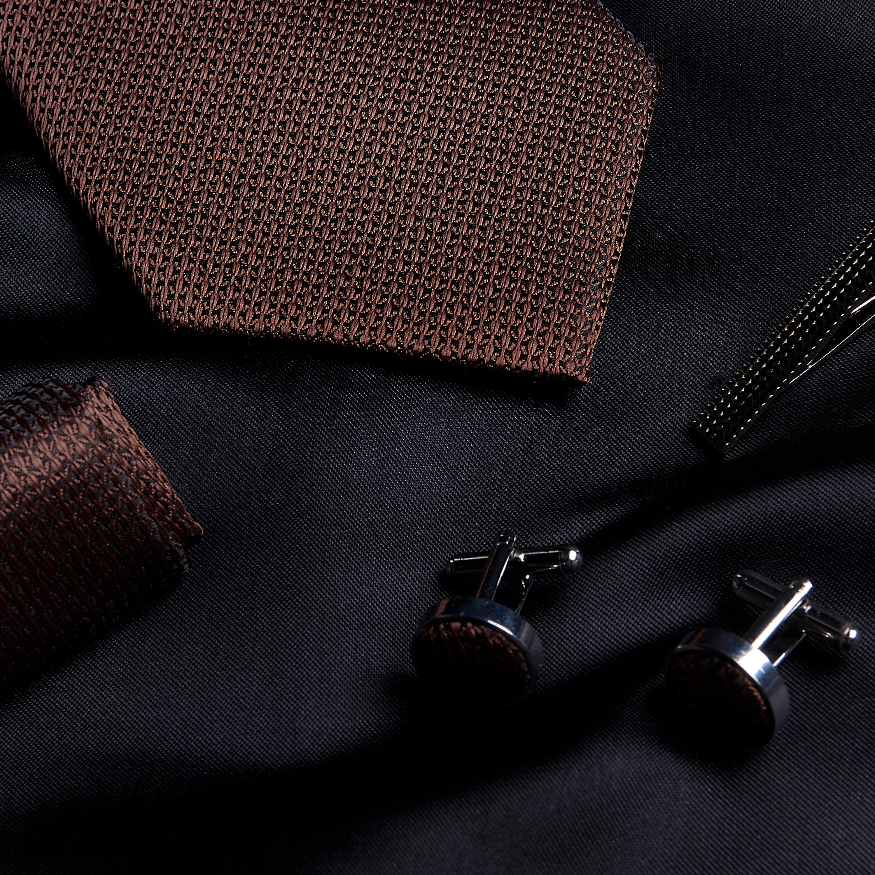 Paul Andrew - Brown Textured Tie Set
