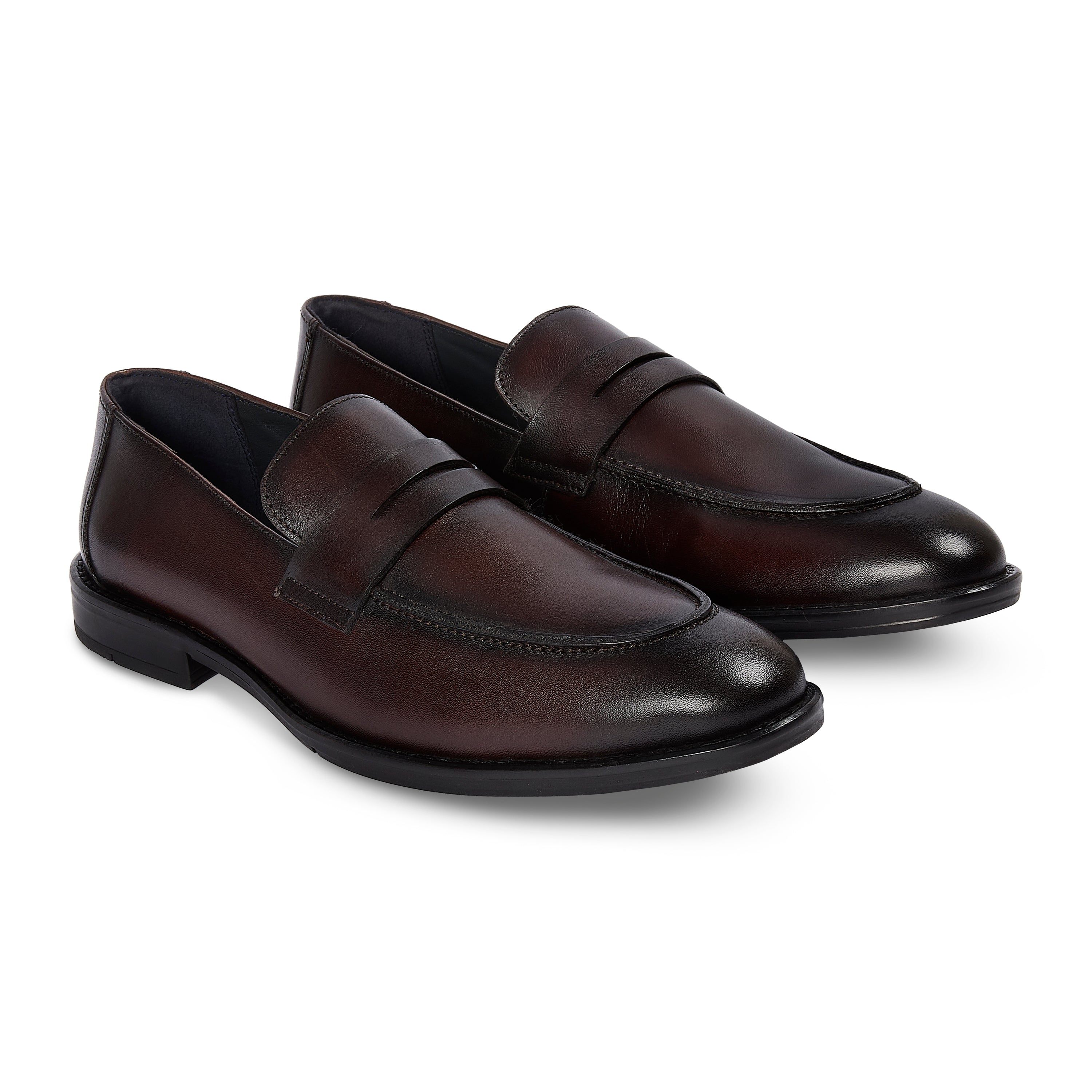 Ted - Brown Leather Loafer Shoe