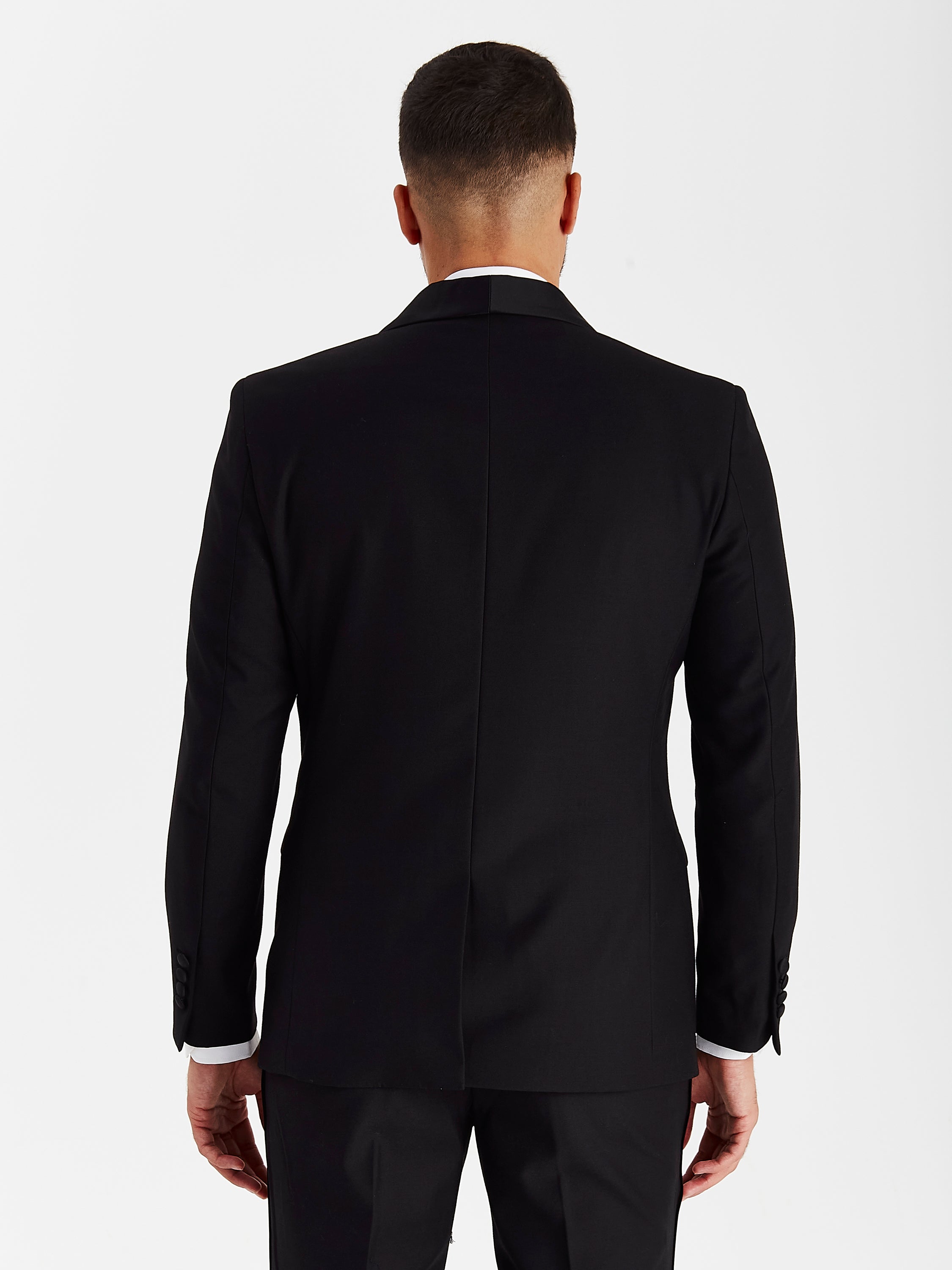 Ford Men's Black Three Piece Tuxedo