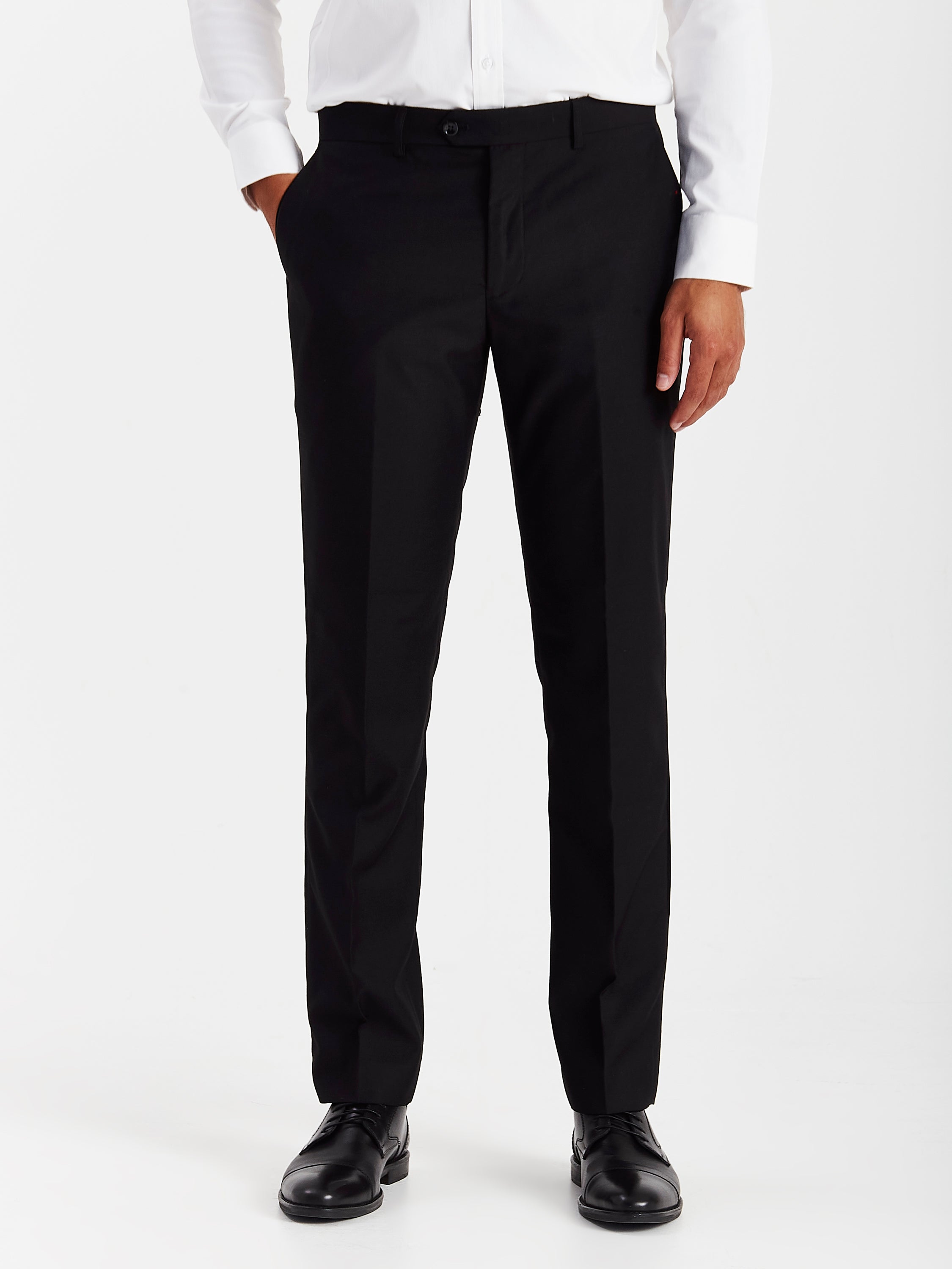 Ford - Men's Black Tuxedo Trousers