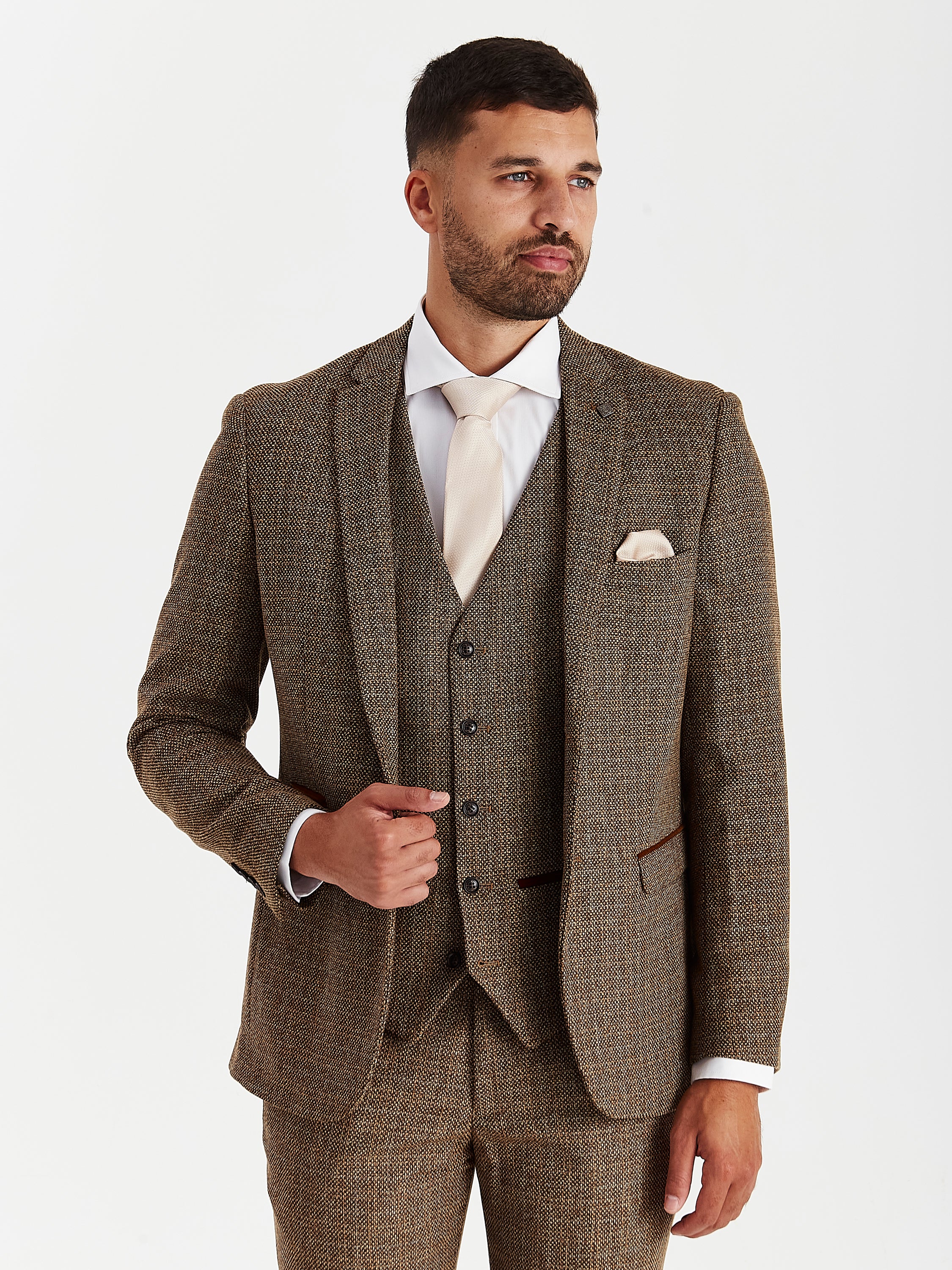 Ralph Brown Tweed Three Piece Suit