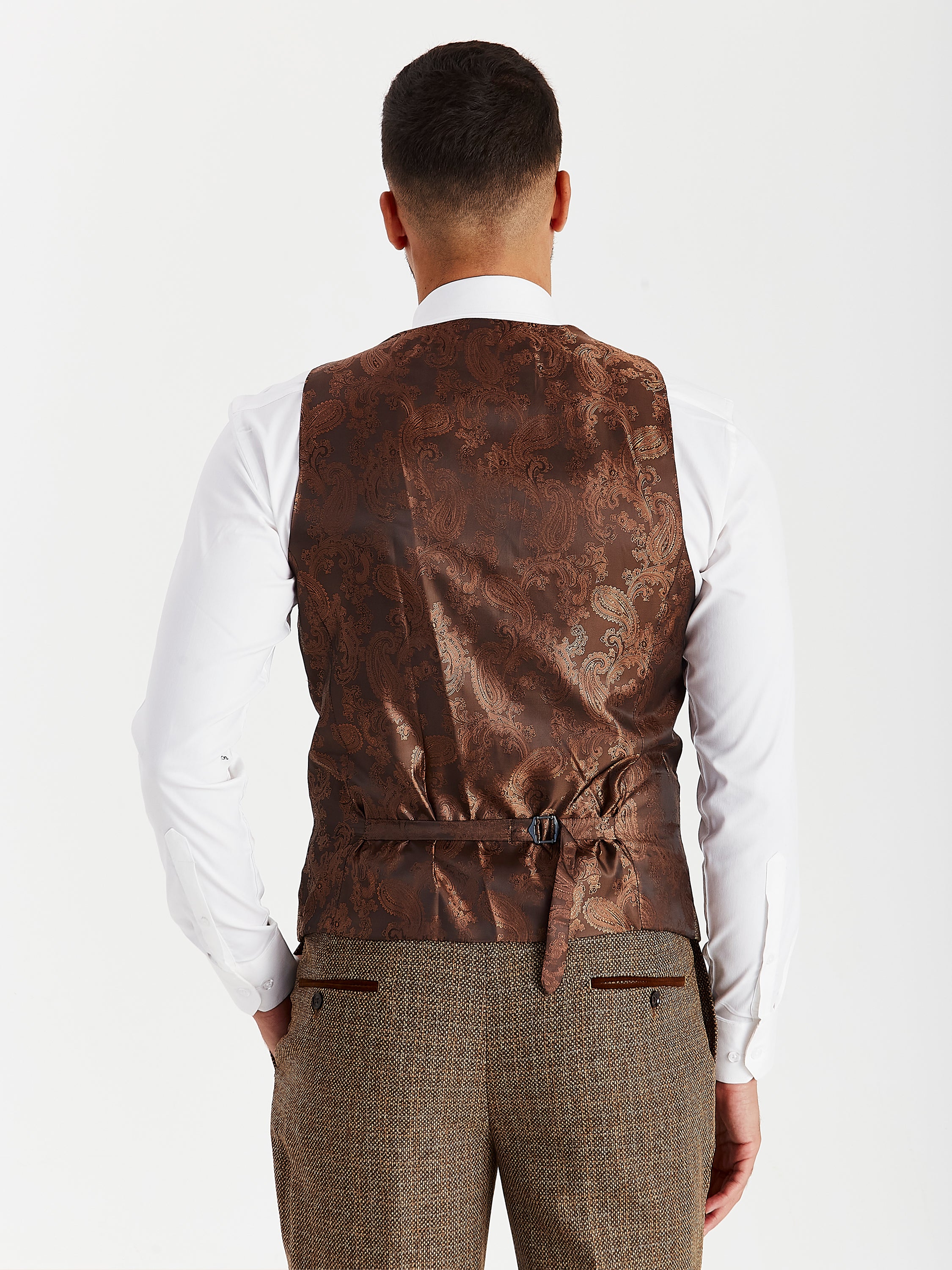 Ralph - Men's Brown Tweed Waistcoat