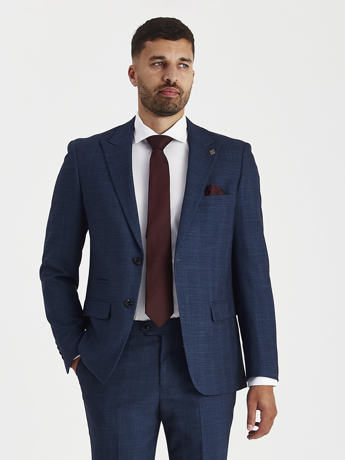 Viceroy - Men's Navy Check Blazer