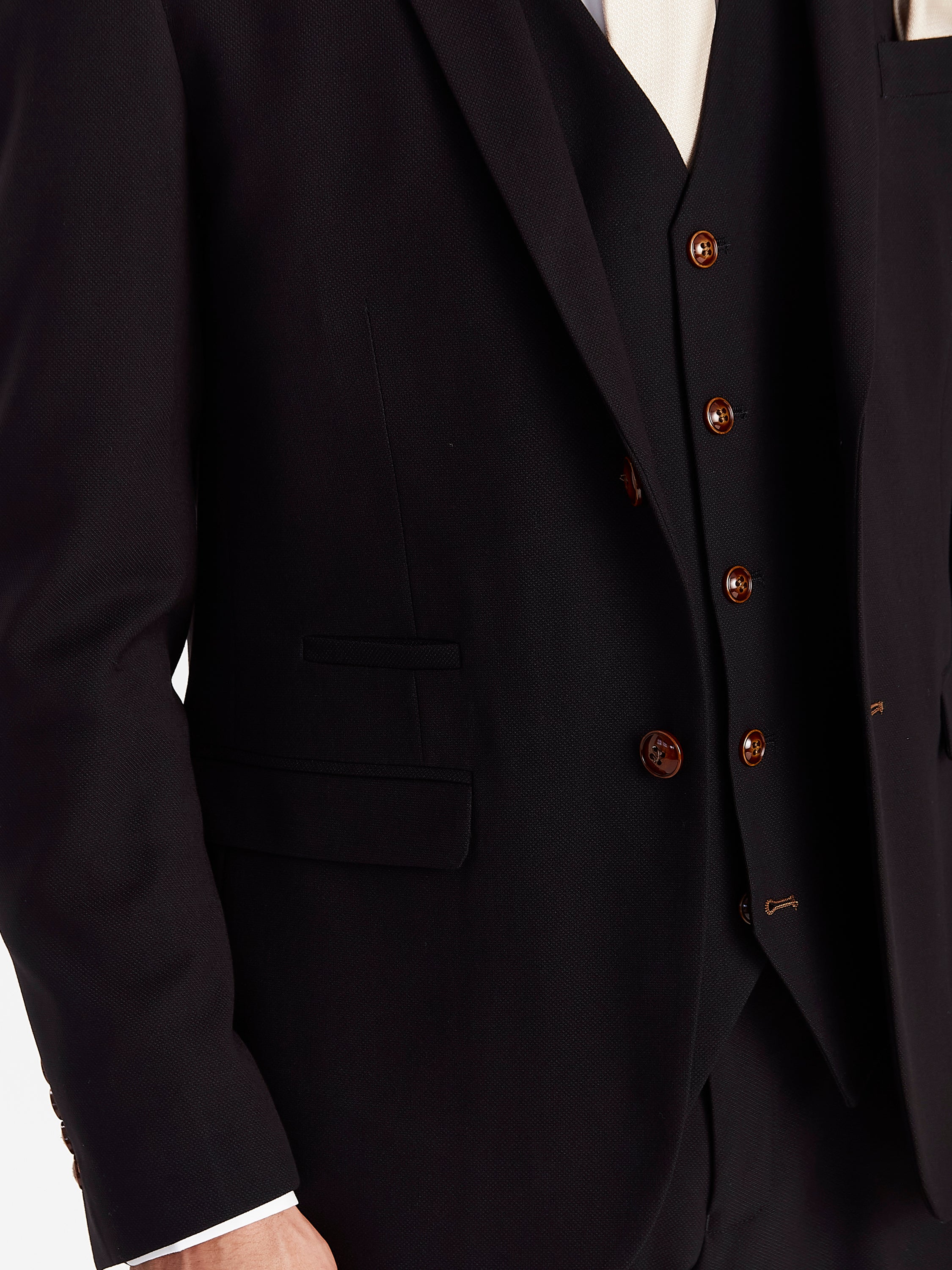 Mayfair - Men's Black Textured Blazer