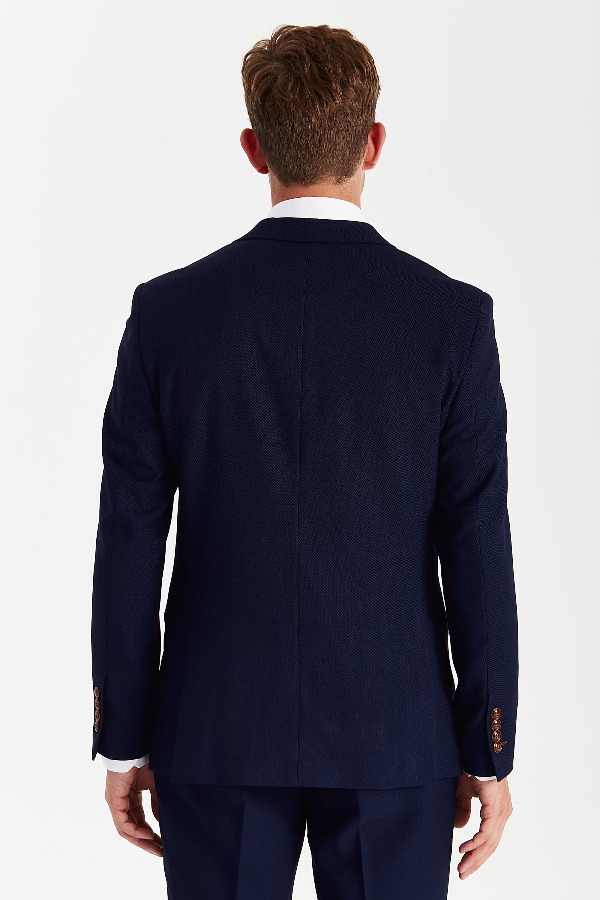 Mayfair Navy Textured Two Piece Suit