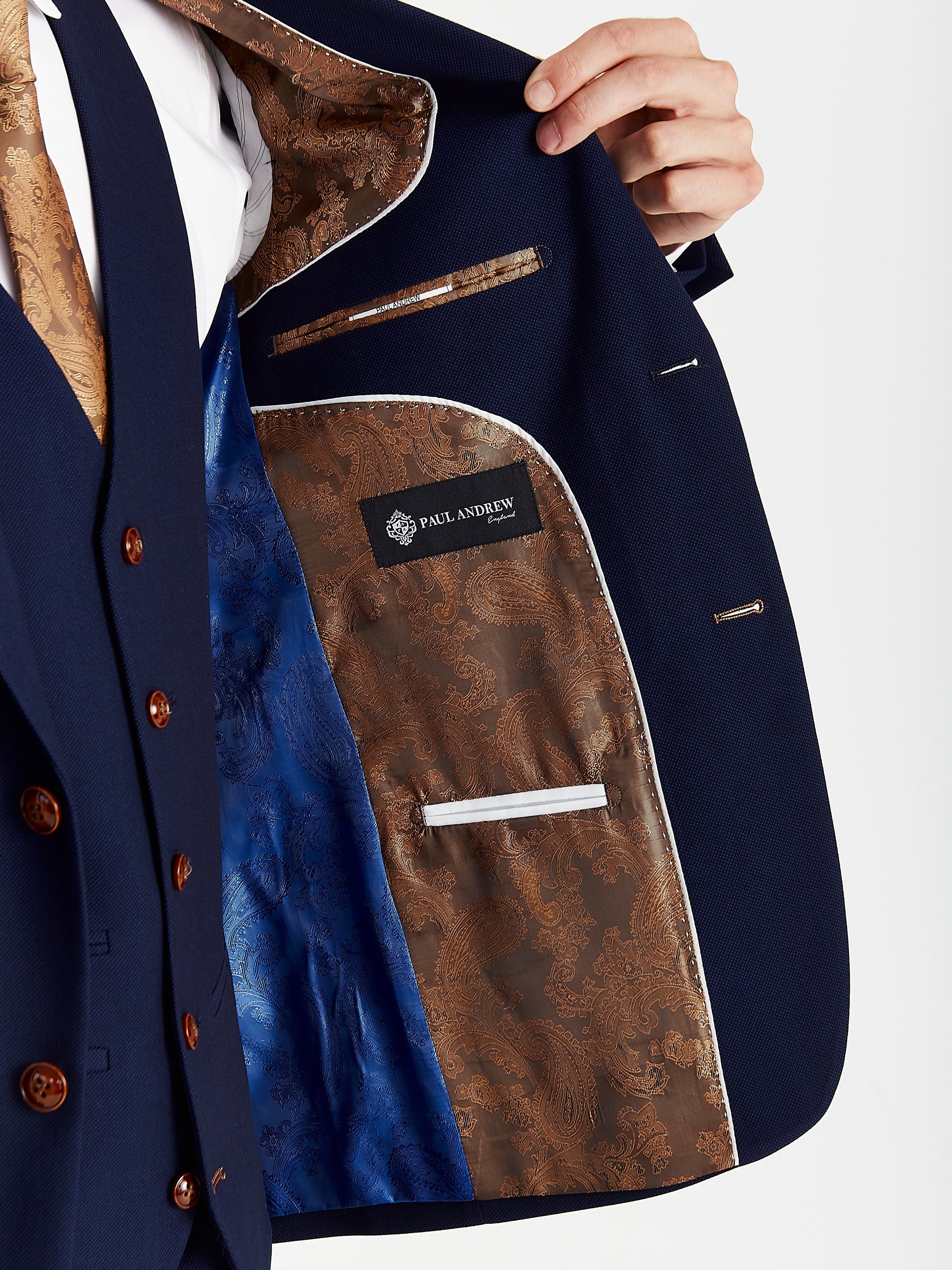 Mayfair - Men's Navy Textured Blazer