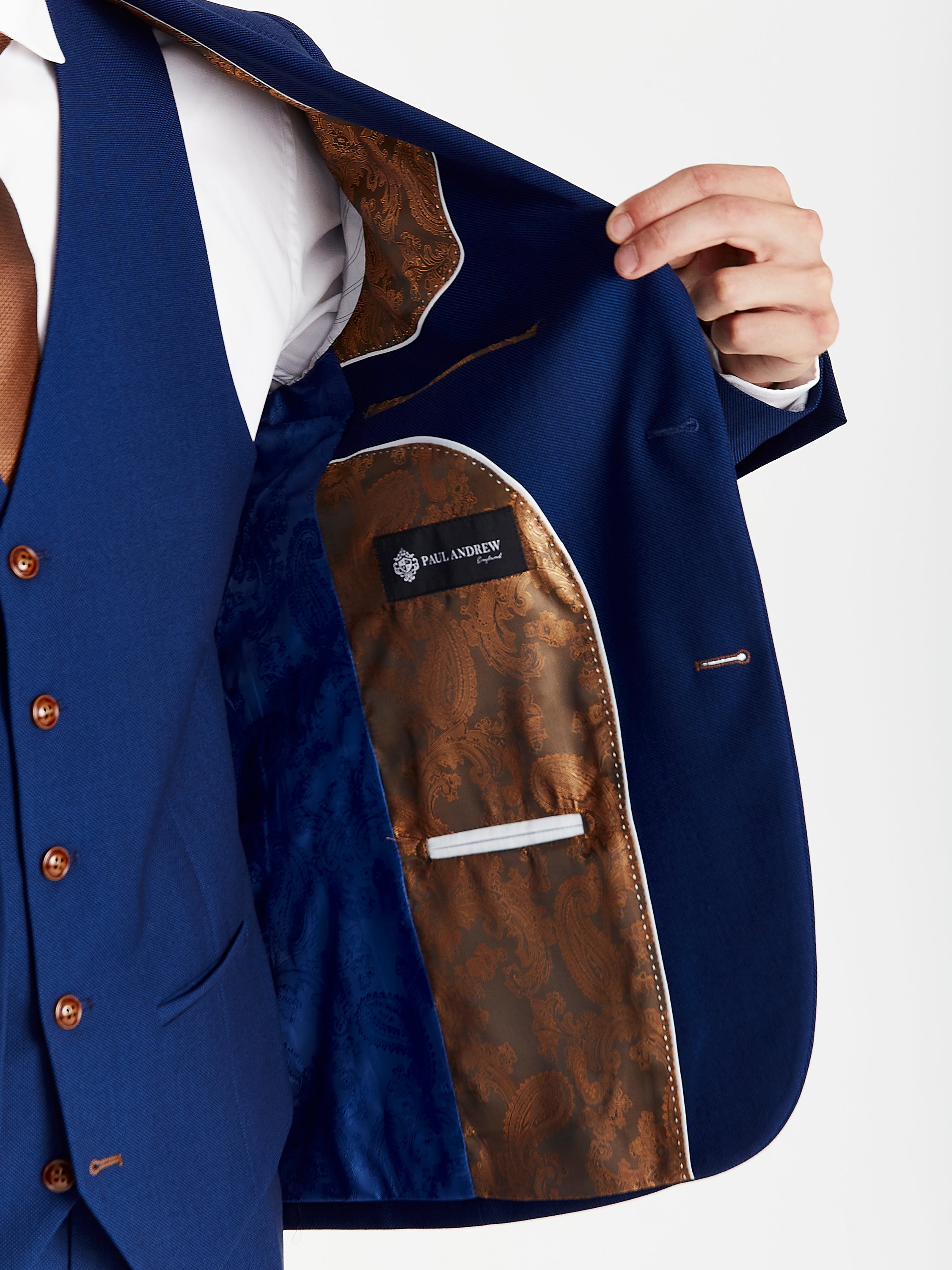 Mayfair - Men's Blue Textured Blazer