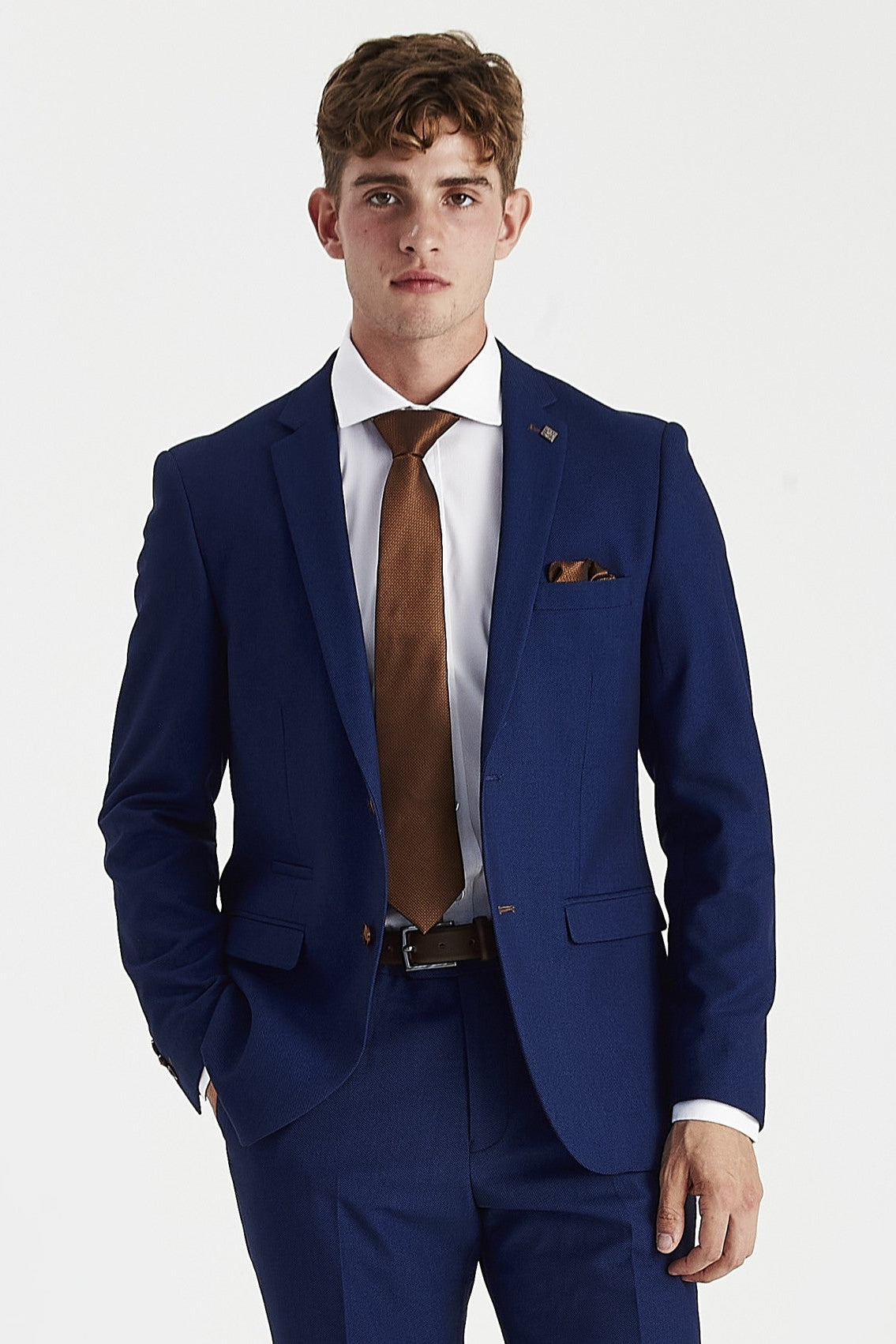 Mayfair - Men's Blue Textured Blazer