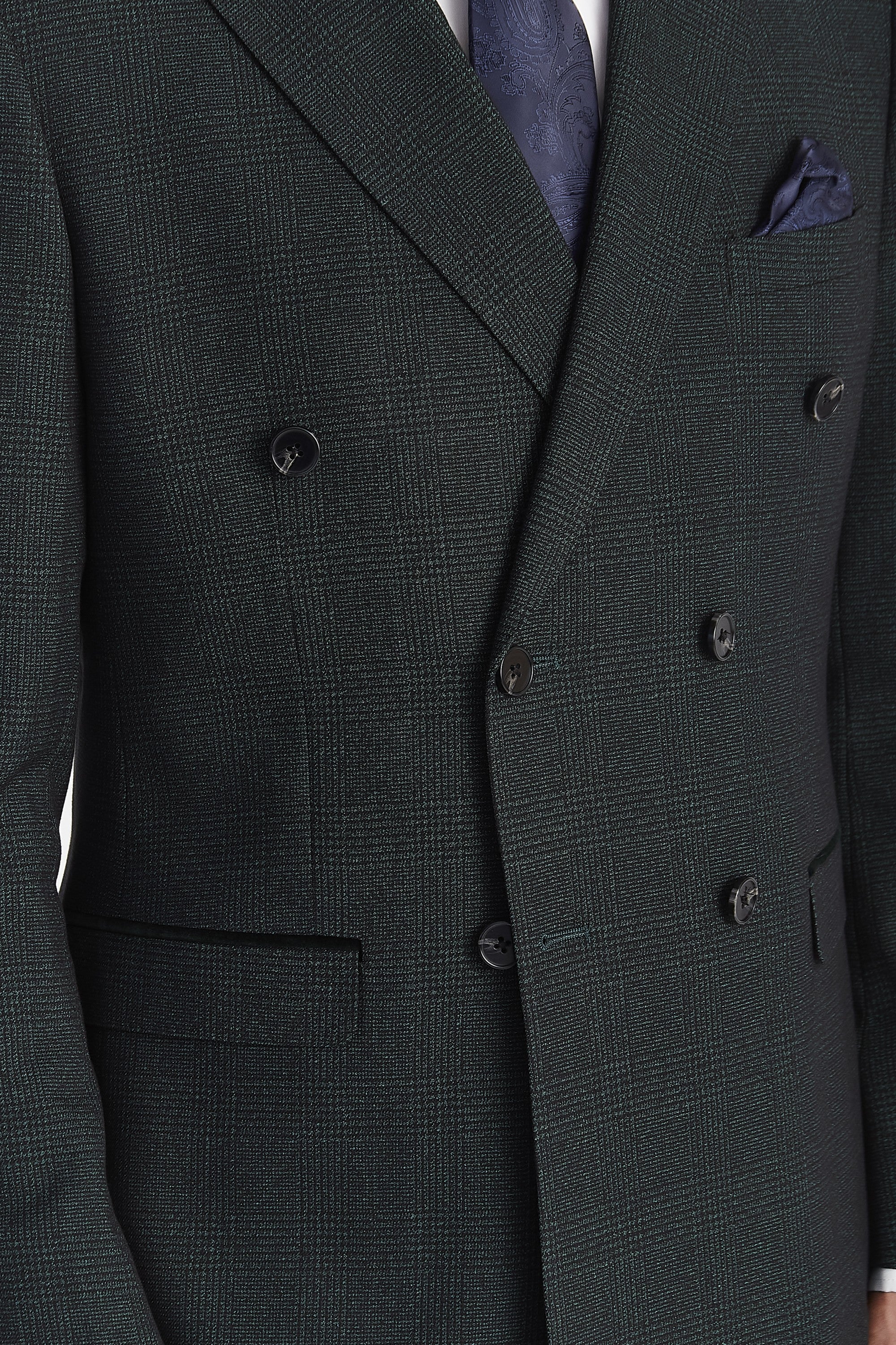 Regent Olive Double-Breasted Suit