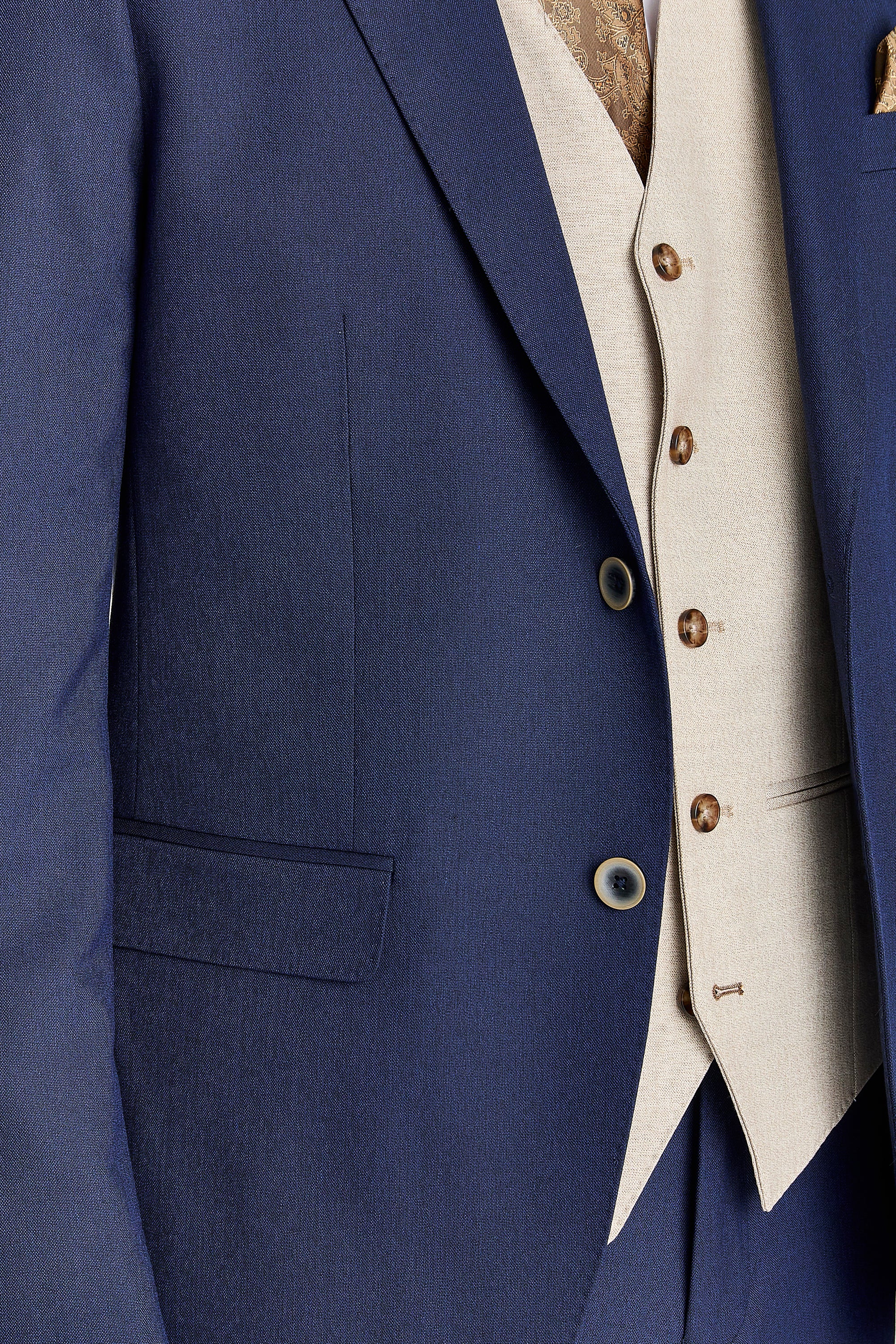 Belmont Navy Suit with Belmont Beige Waistcoat