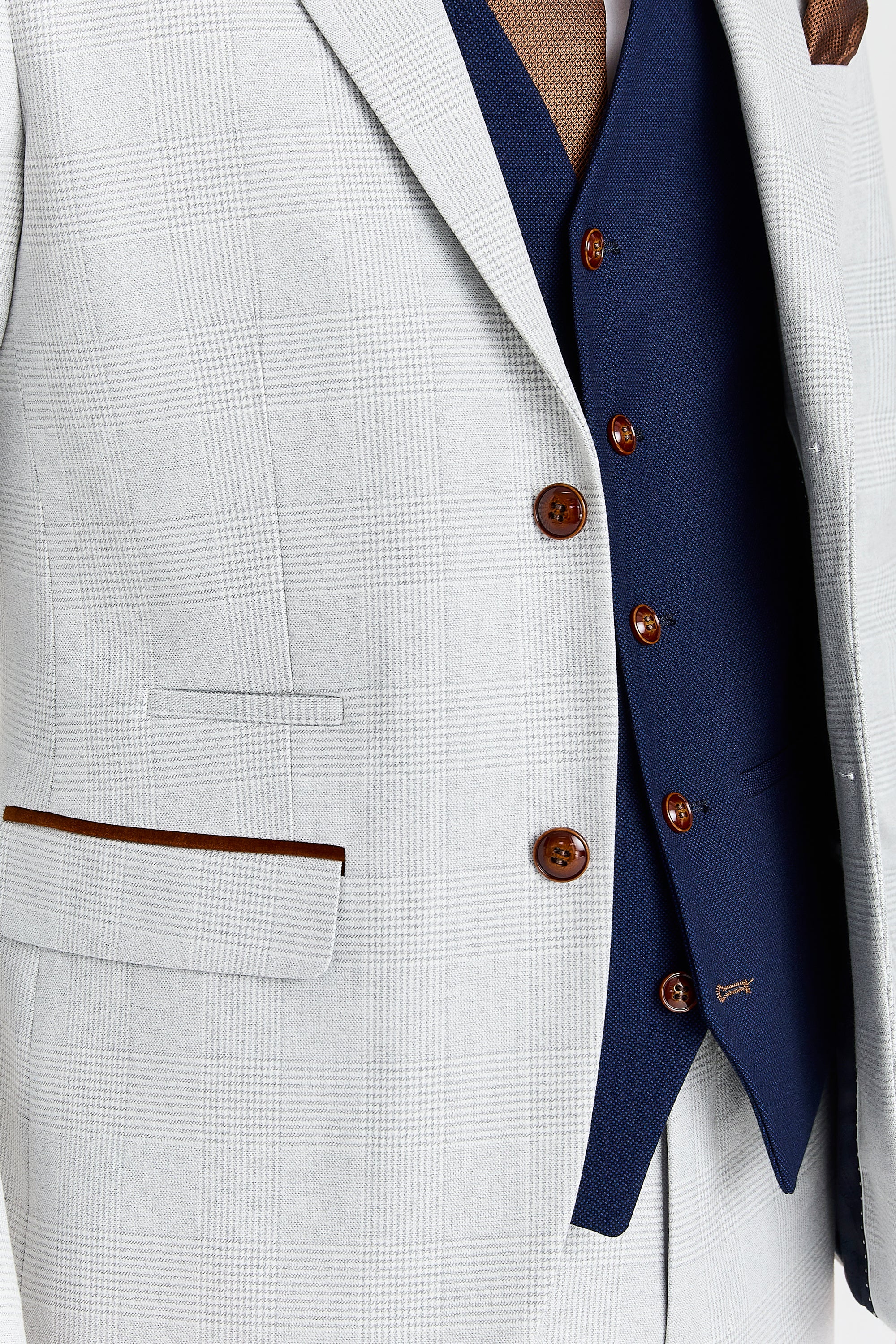 Mark Stone Suit with Mayfair Navy Waistcoat