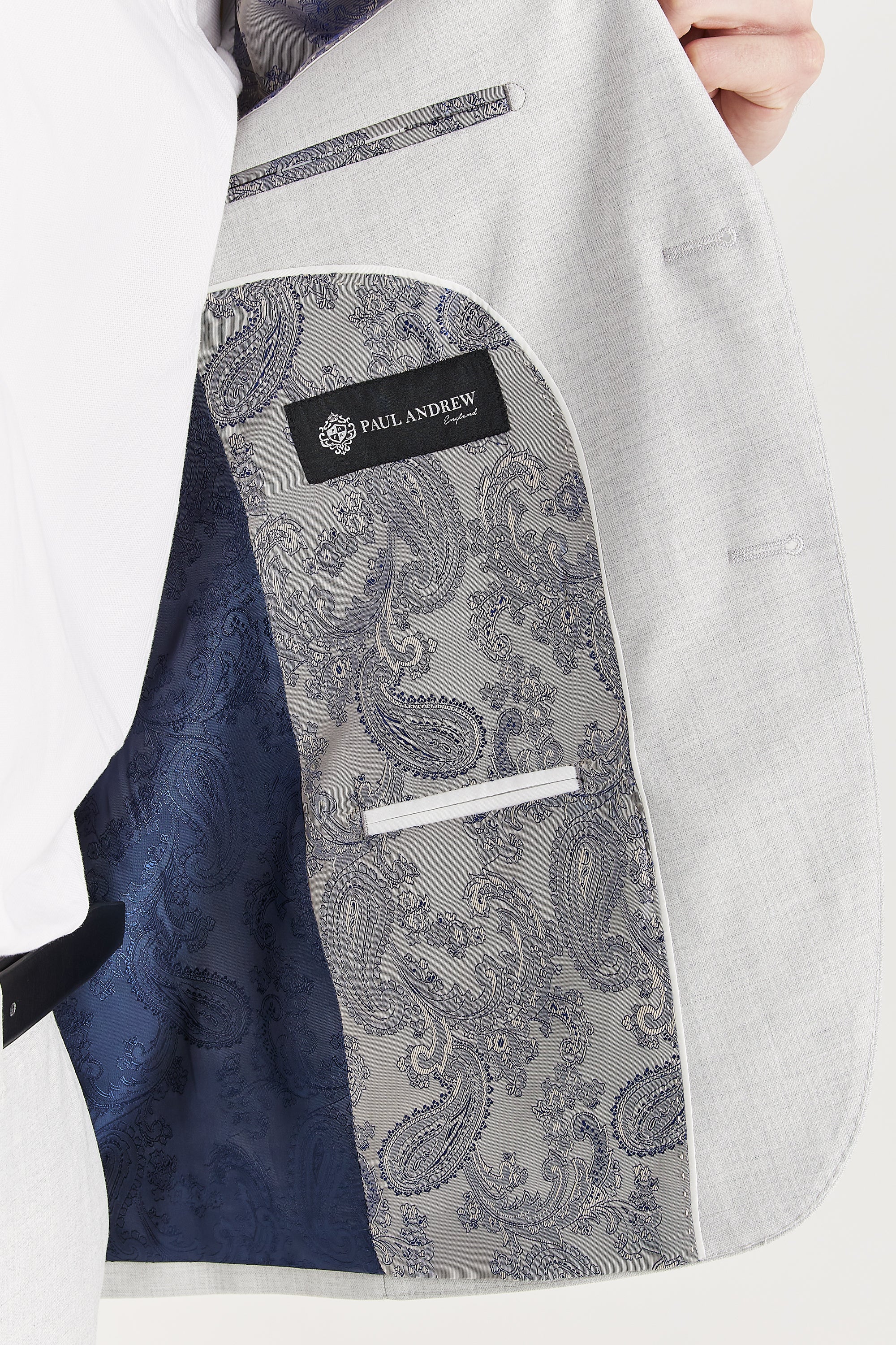 Belmont Silver Men's Two Piece Suit