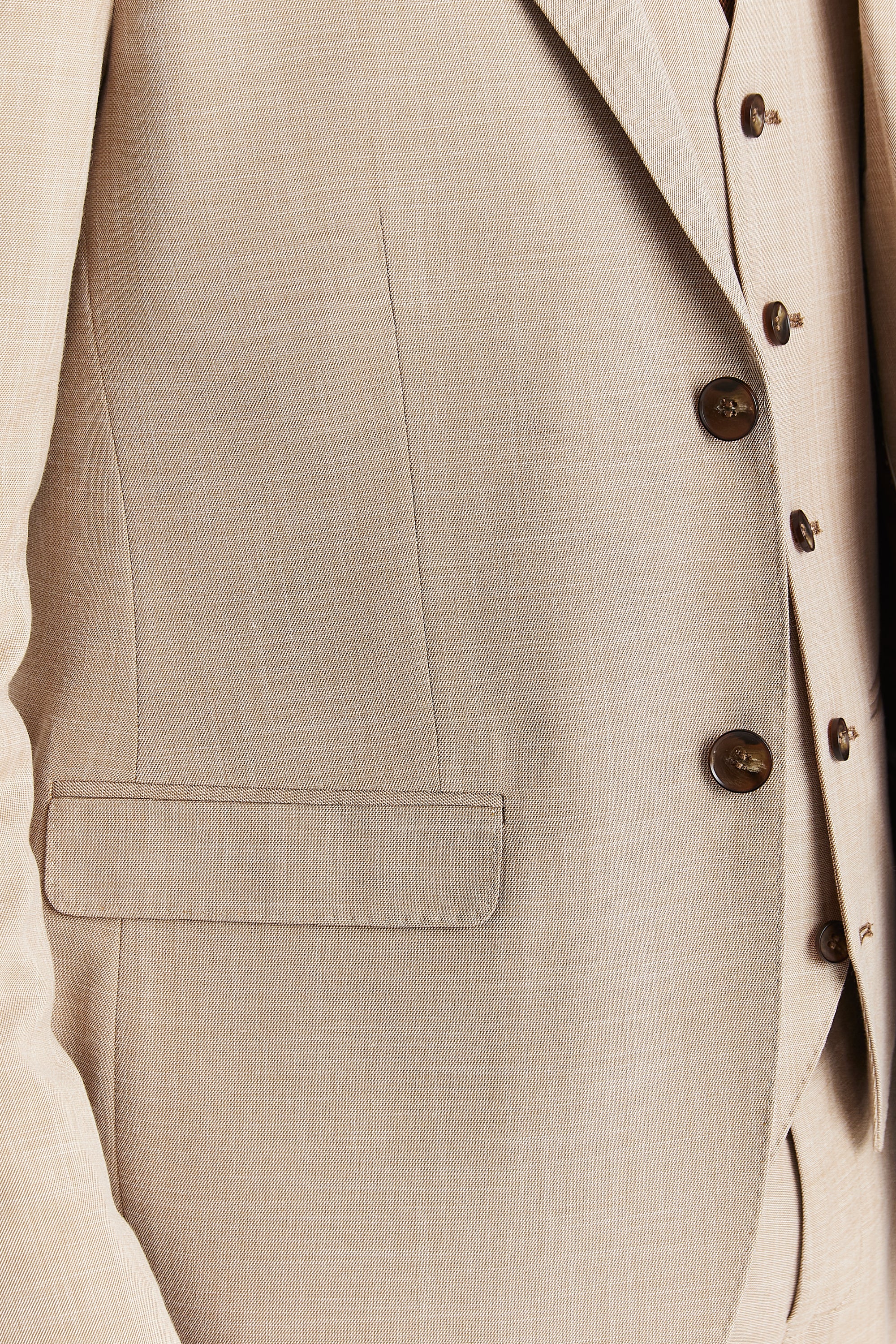 Kurt Beige Three Piece Suit