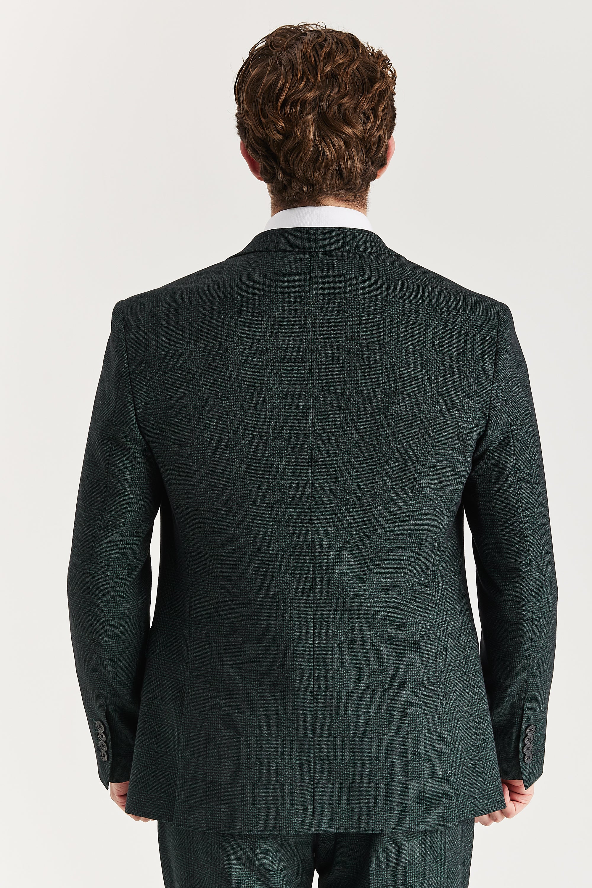 Regent Olive Check Two Piece Suit