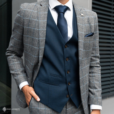 Men's Navy Waistcoats