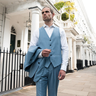 Men's Blue Waistcoats