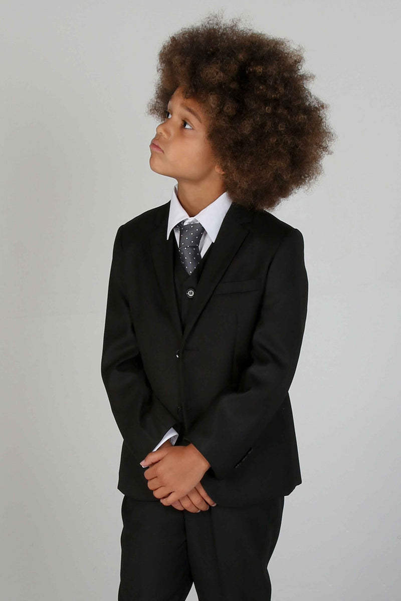 Device - Boy's Parker Black 5pc Suit