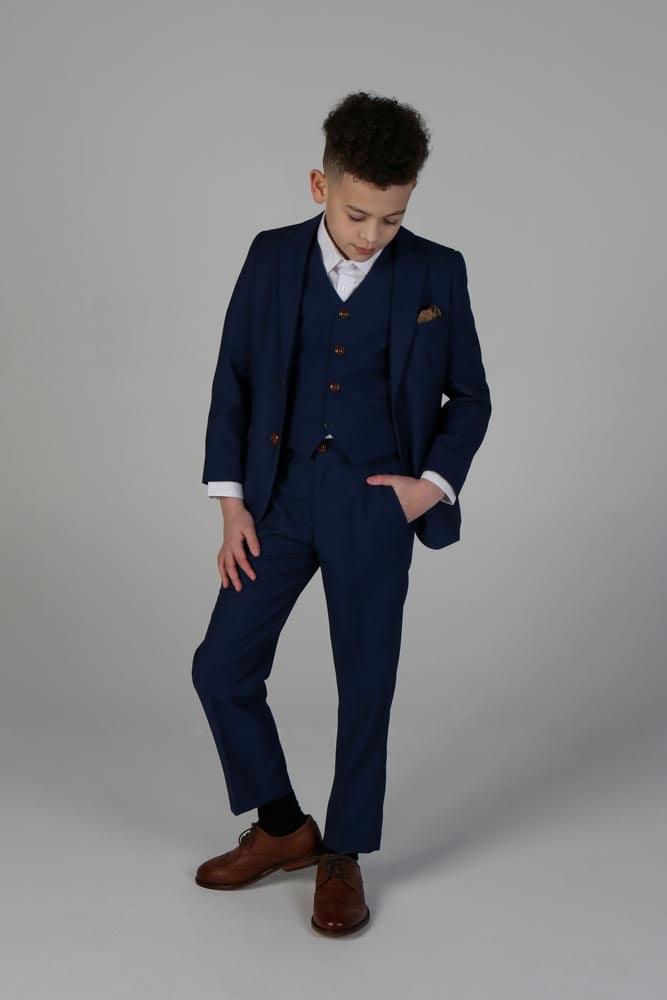 Device - Boy's Mayfair Blue Three Piece Suit