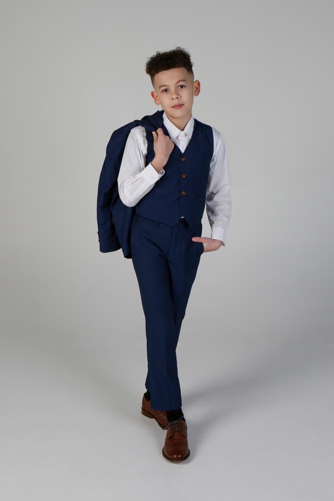 Device - Boy's Mayfair Blue Three Piece Suit