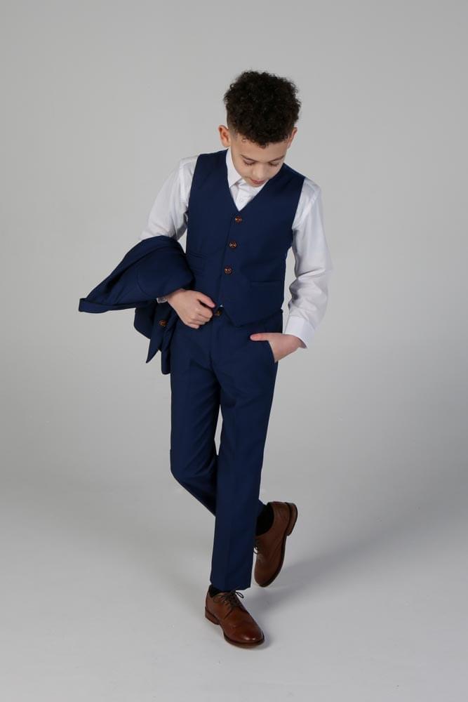 Device - Boy's Mayfair Blue Three Piece Suit