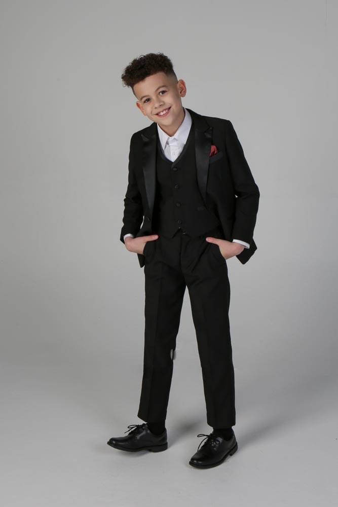 Device - Boy's Harry Black Three Piece Suit