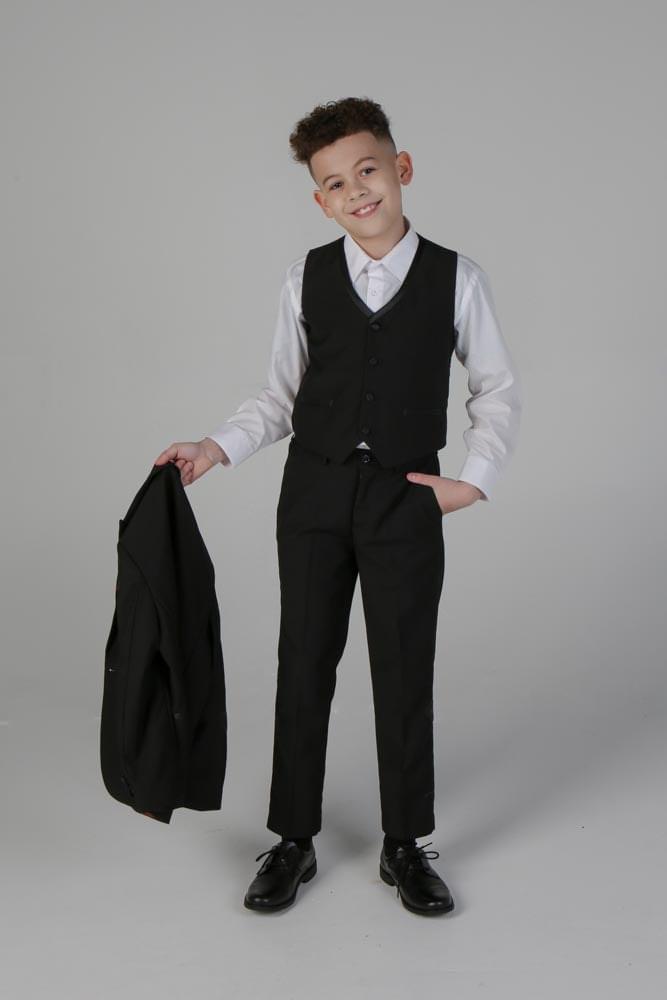 Device - Boy's Harry Black Three Piece Suit