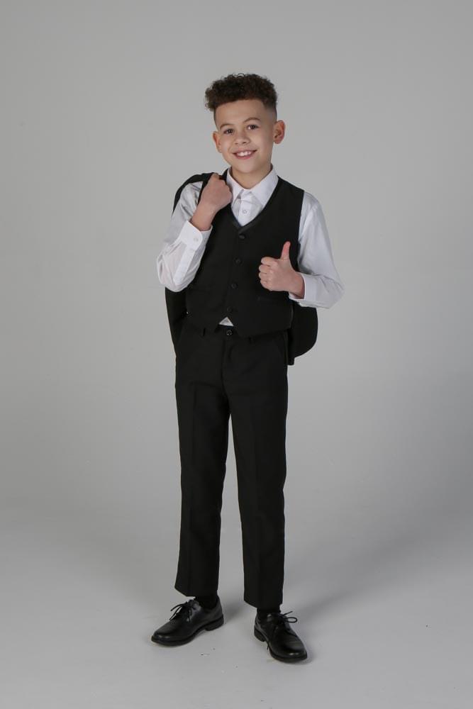 Device - Boy's Harry Black Three Piece Suit