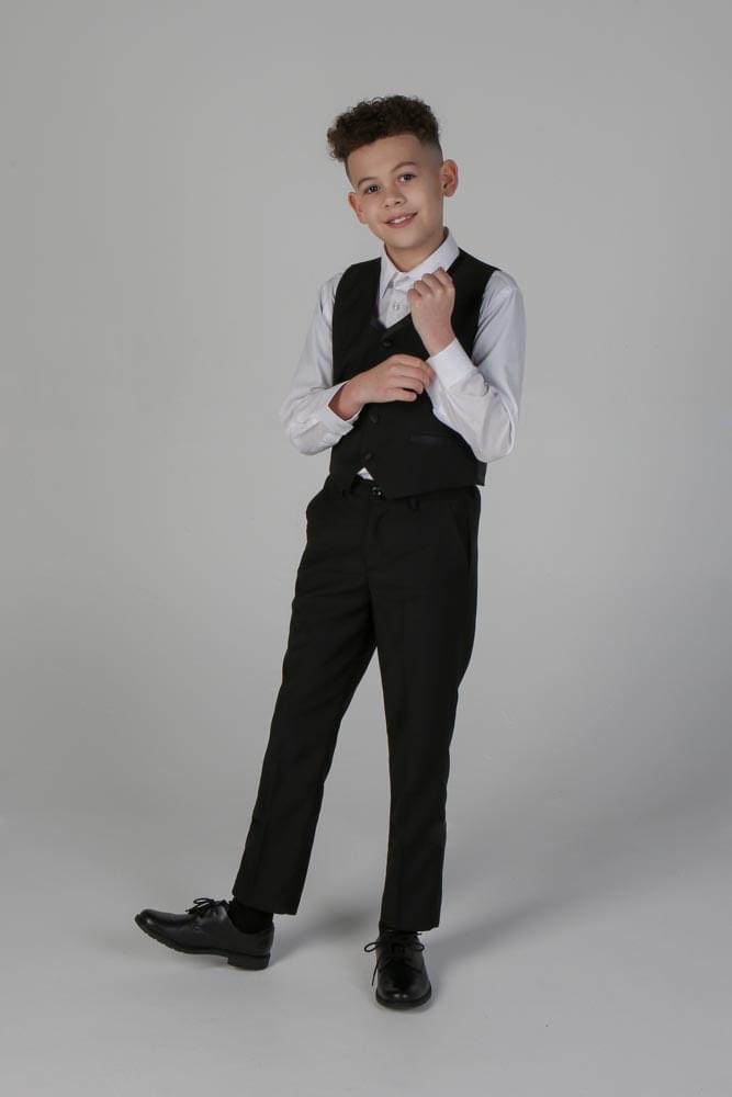 Device - Boy's Harry Black Three Piece Suit