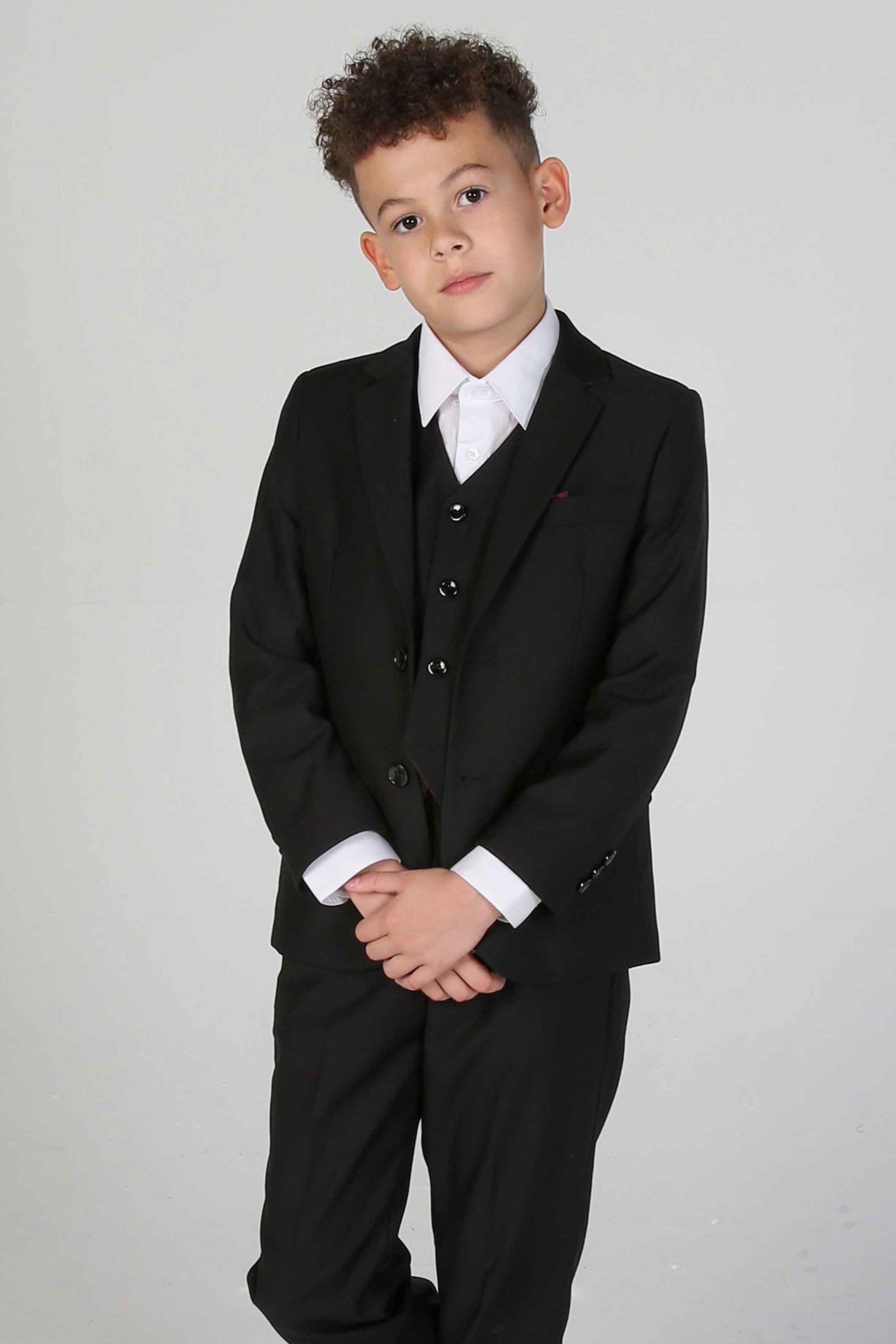 Device - Boy's Parker Black Three piece Suit