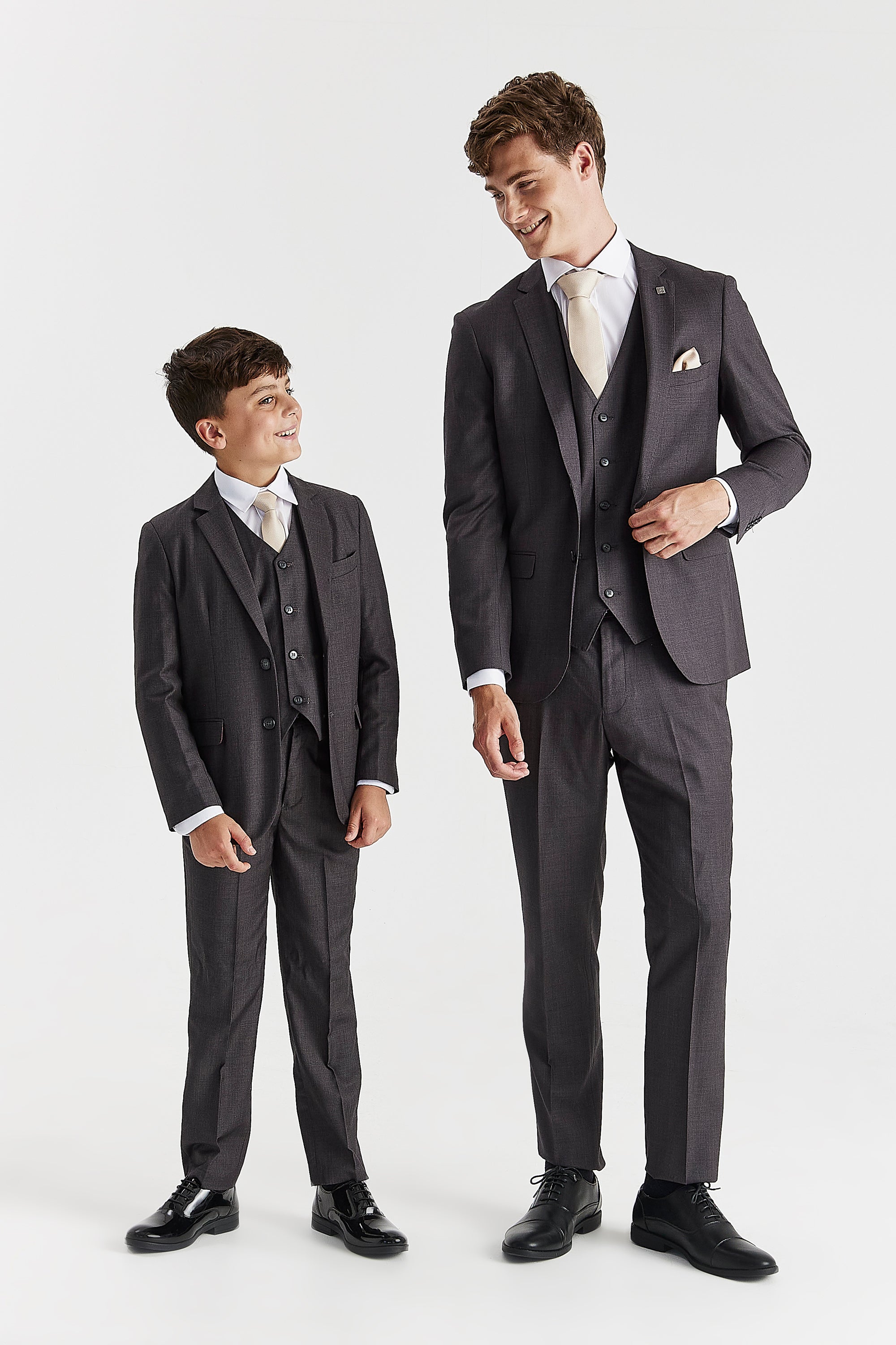 Charles Charcoal Father & Son Suit