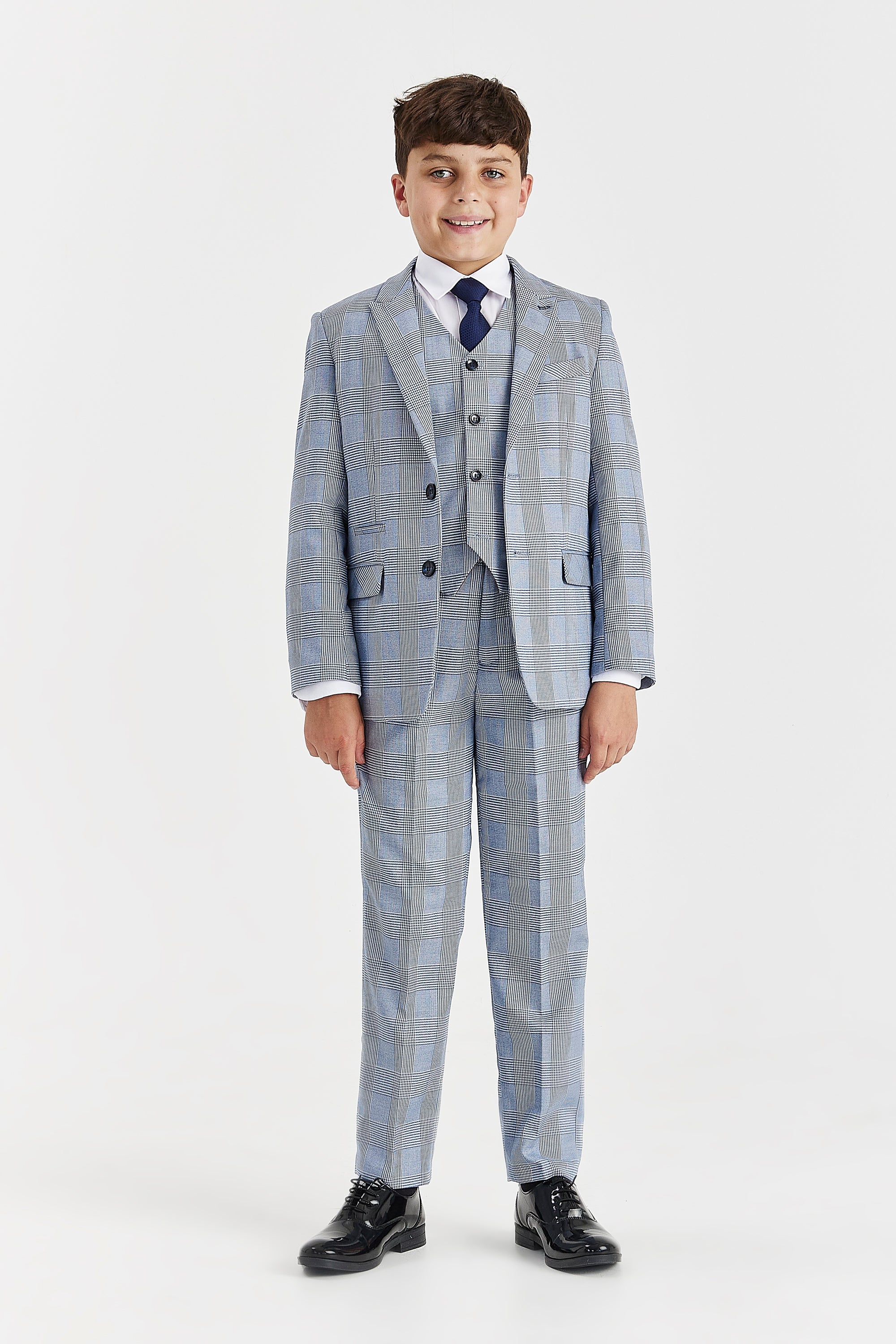 Device - Boy's Mark Sky Blue Three Piece Suit