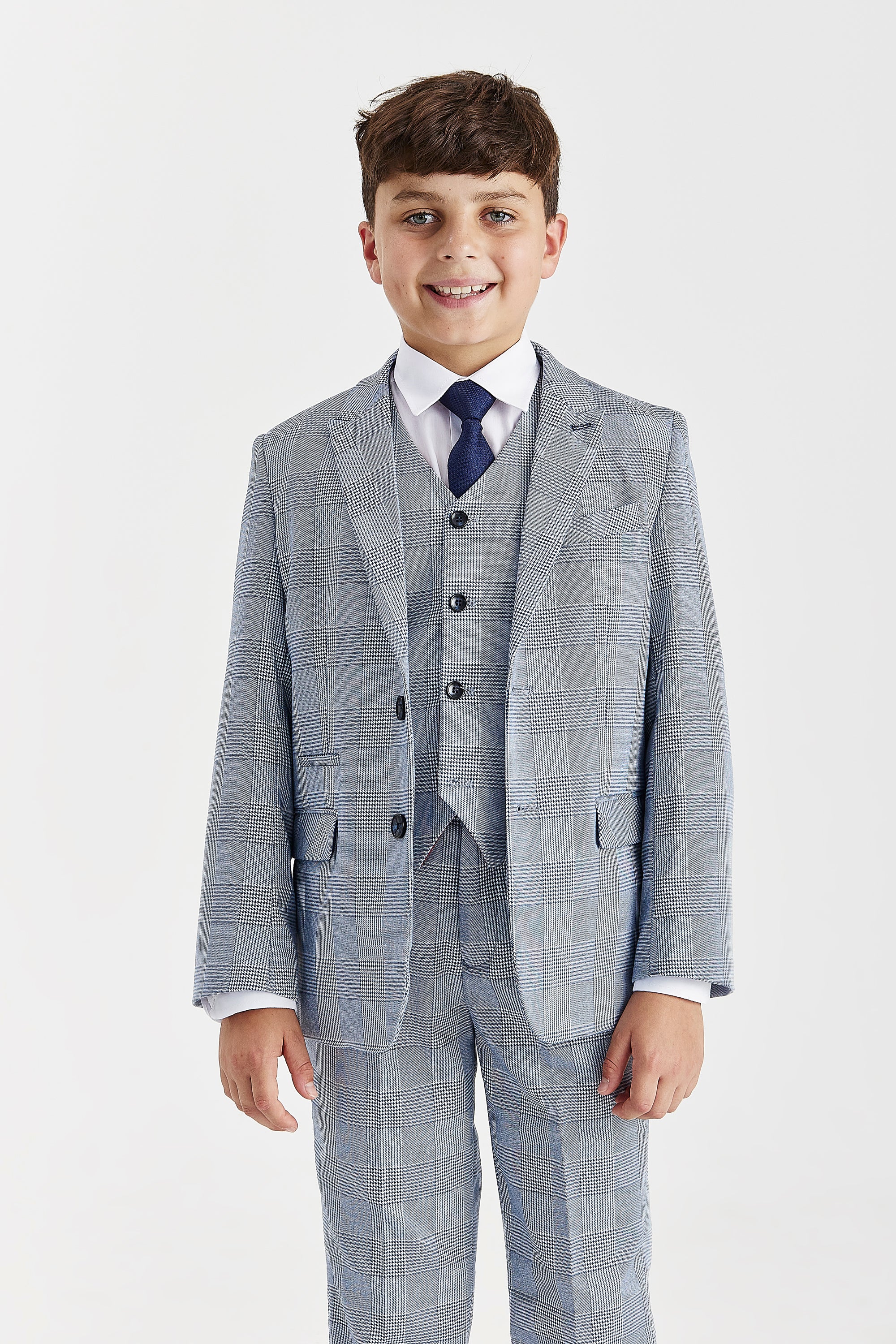 Device - Boy's Mark Sky Blue Three Piece Suit